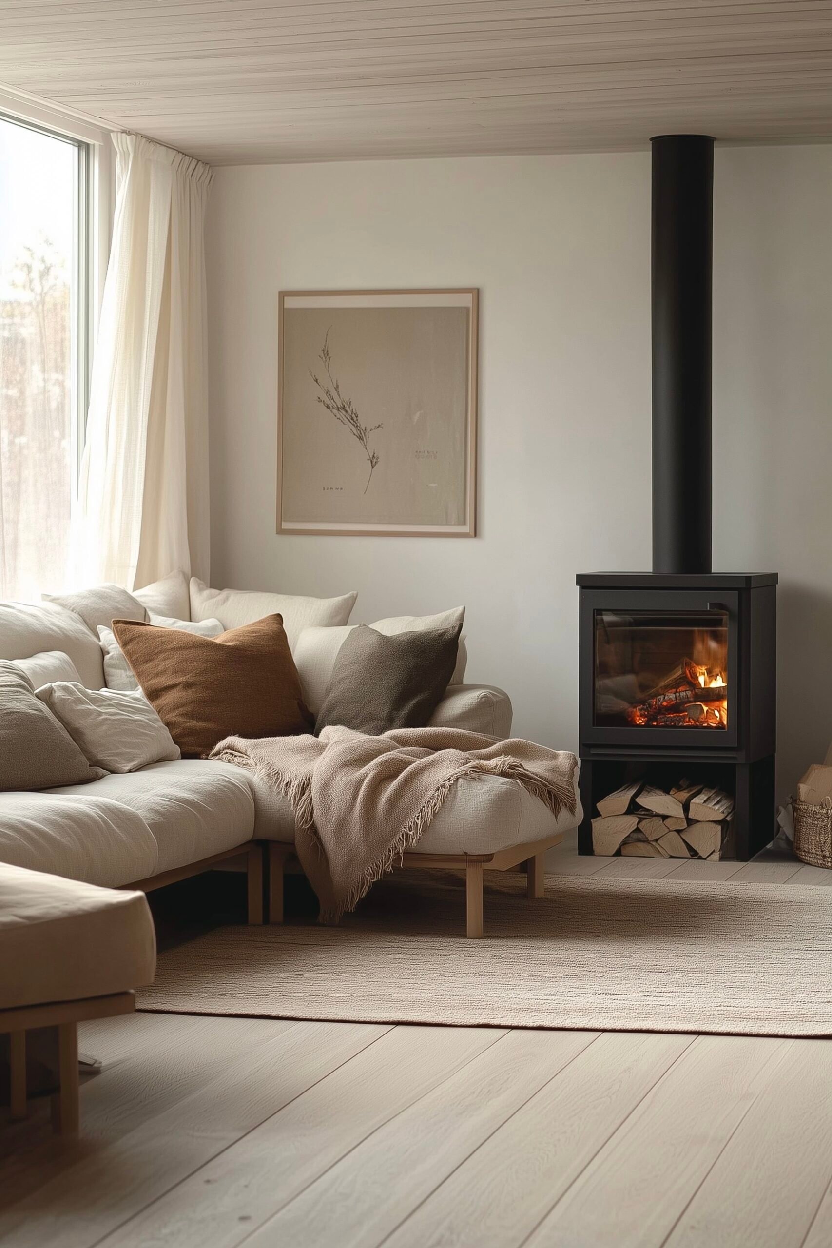 salon ambiance cosy appartement danois hygge