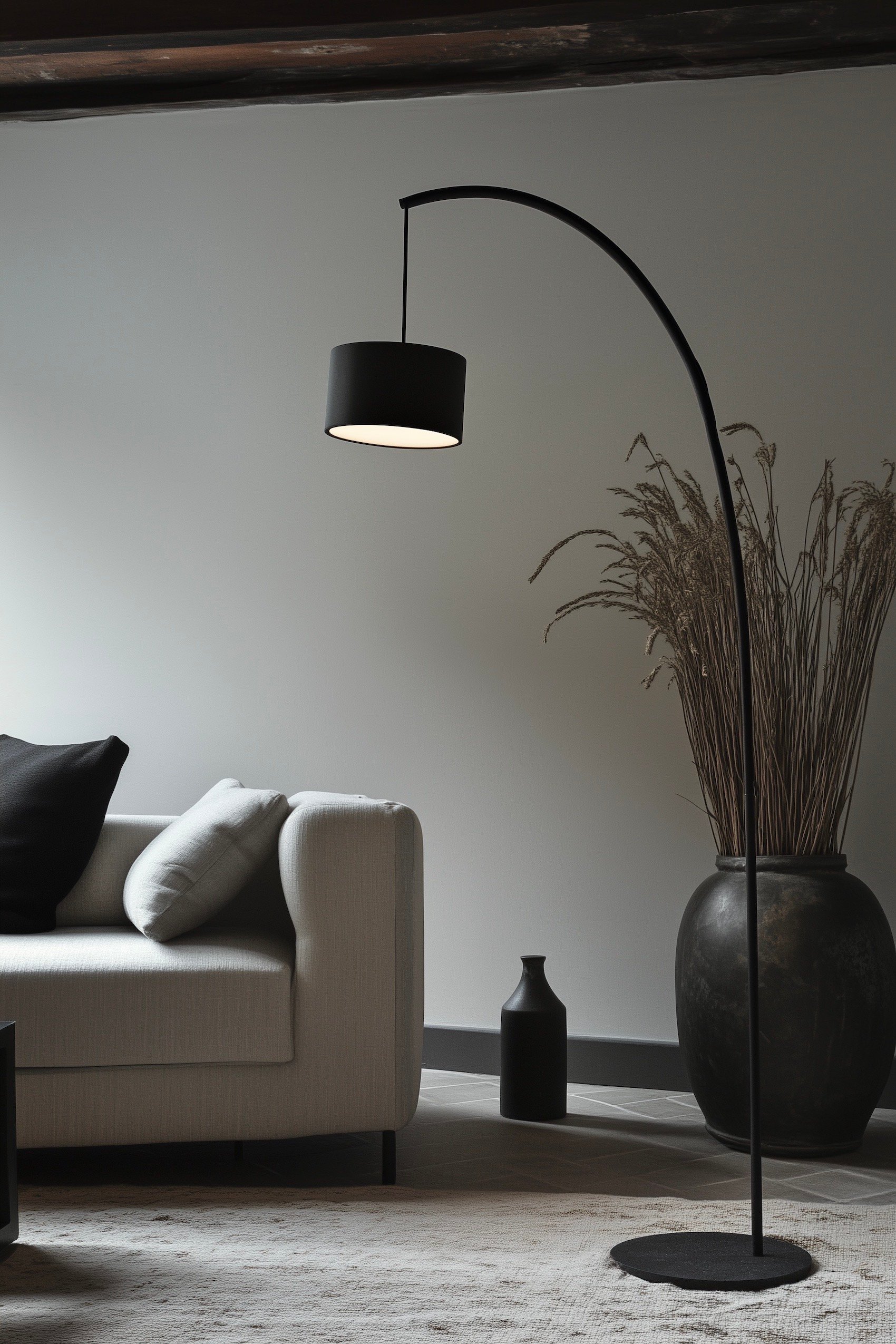 séjour idée déco minimaliste masculine