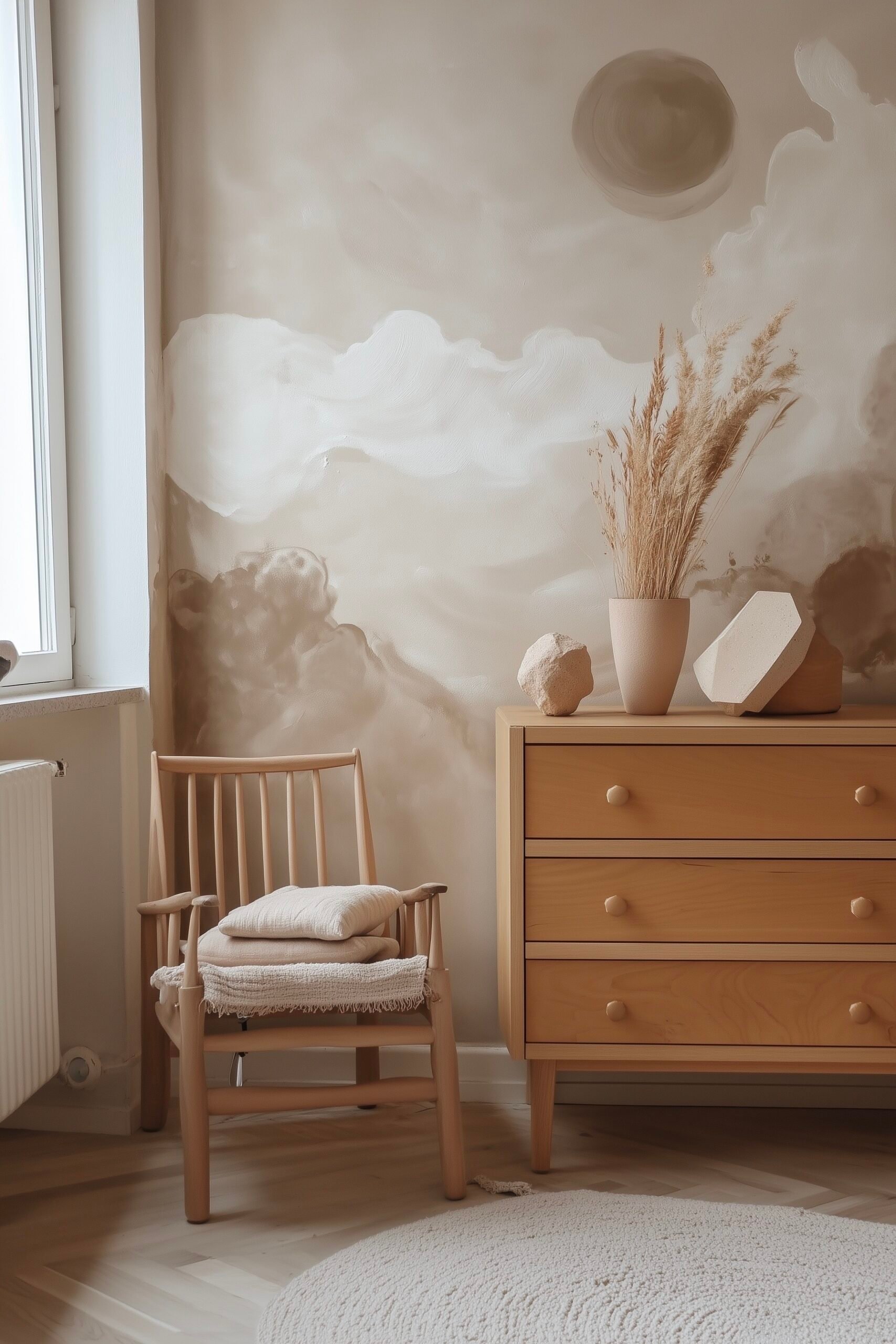 tendances décoration de 2025 couleurs douces terreuses chambre