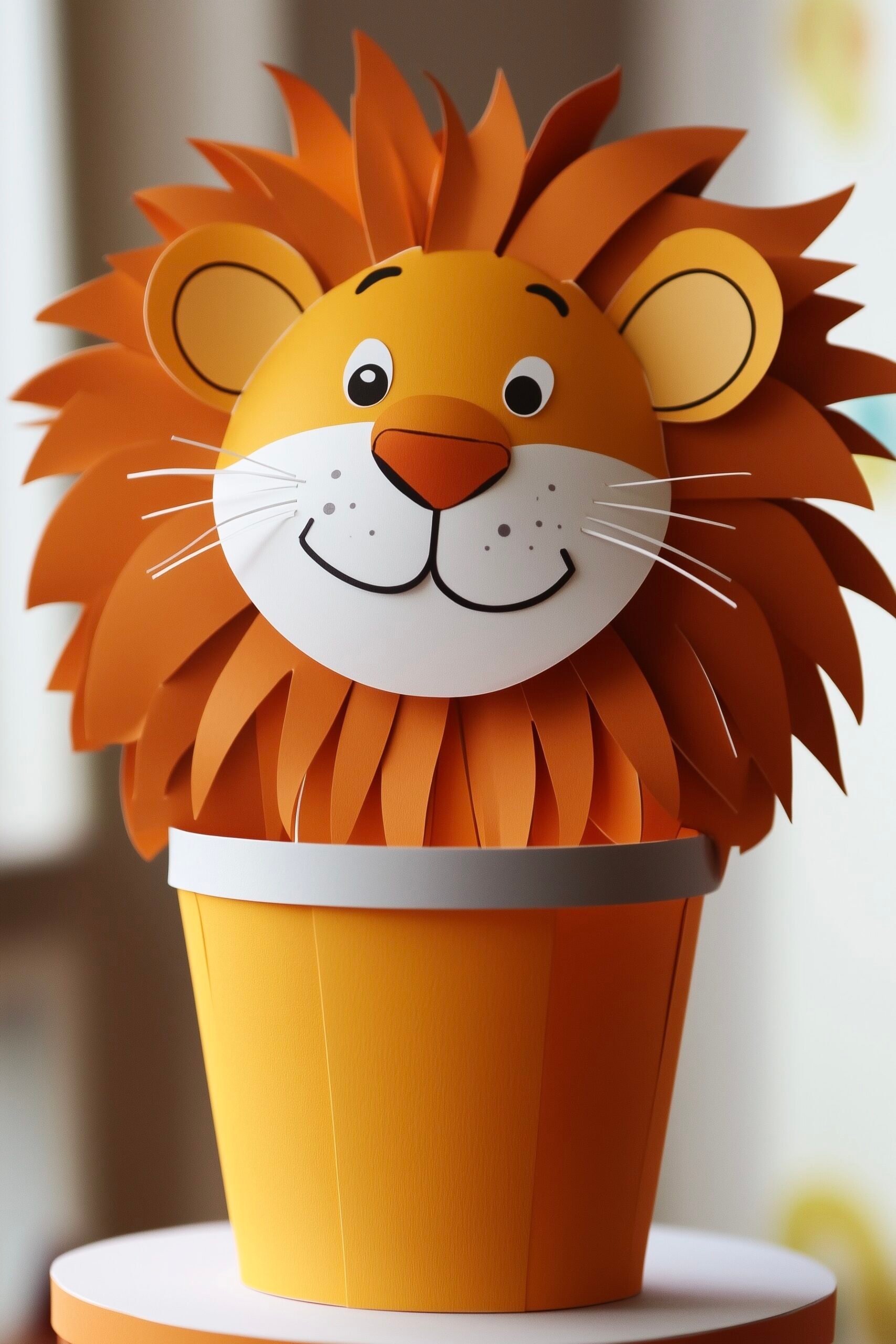 Décoration diy chambre thème savane animaux lion