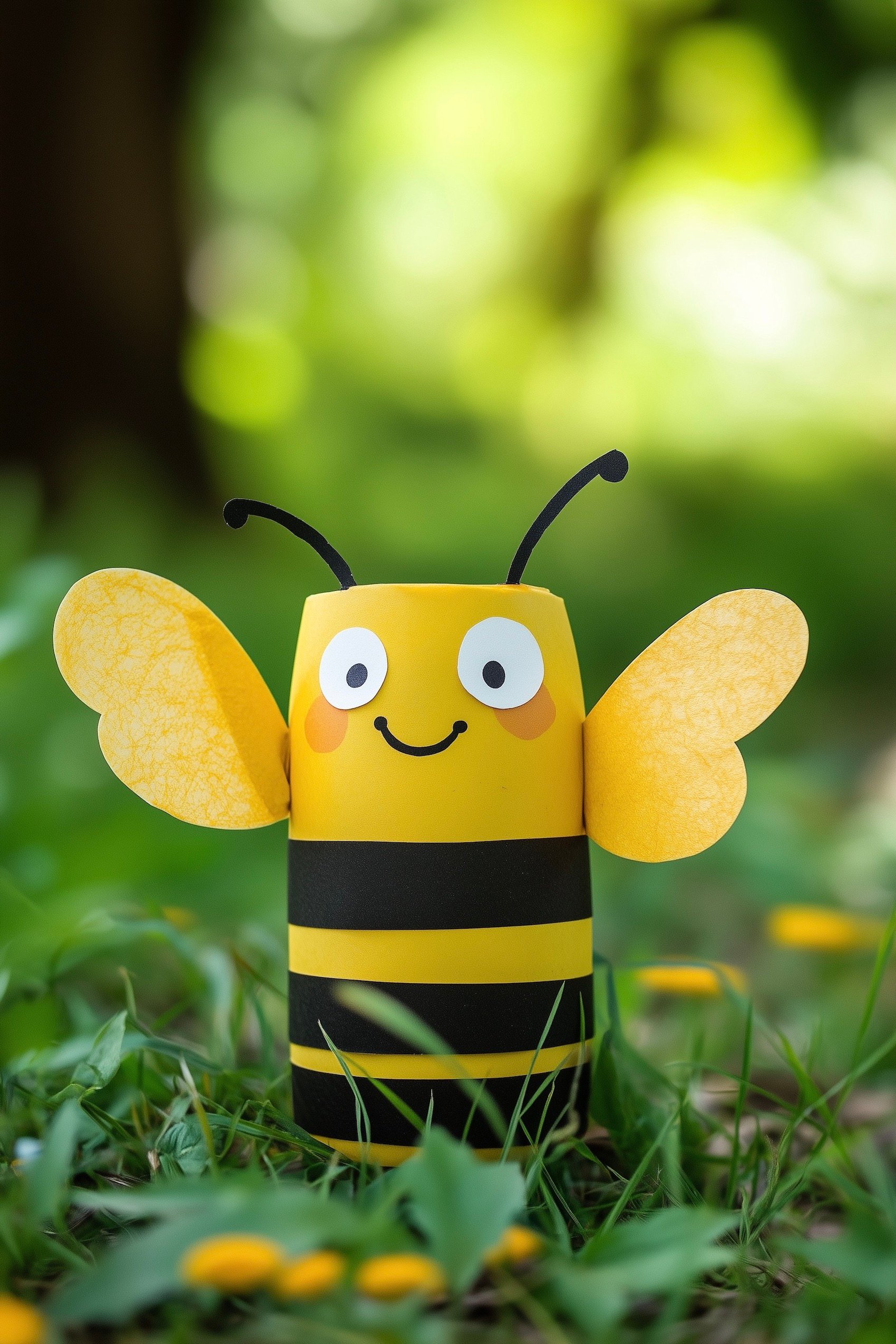 animaux rouleaux de papier toilette abeille carton