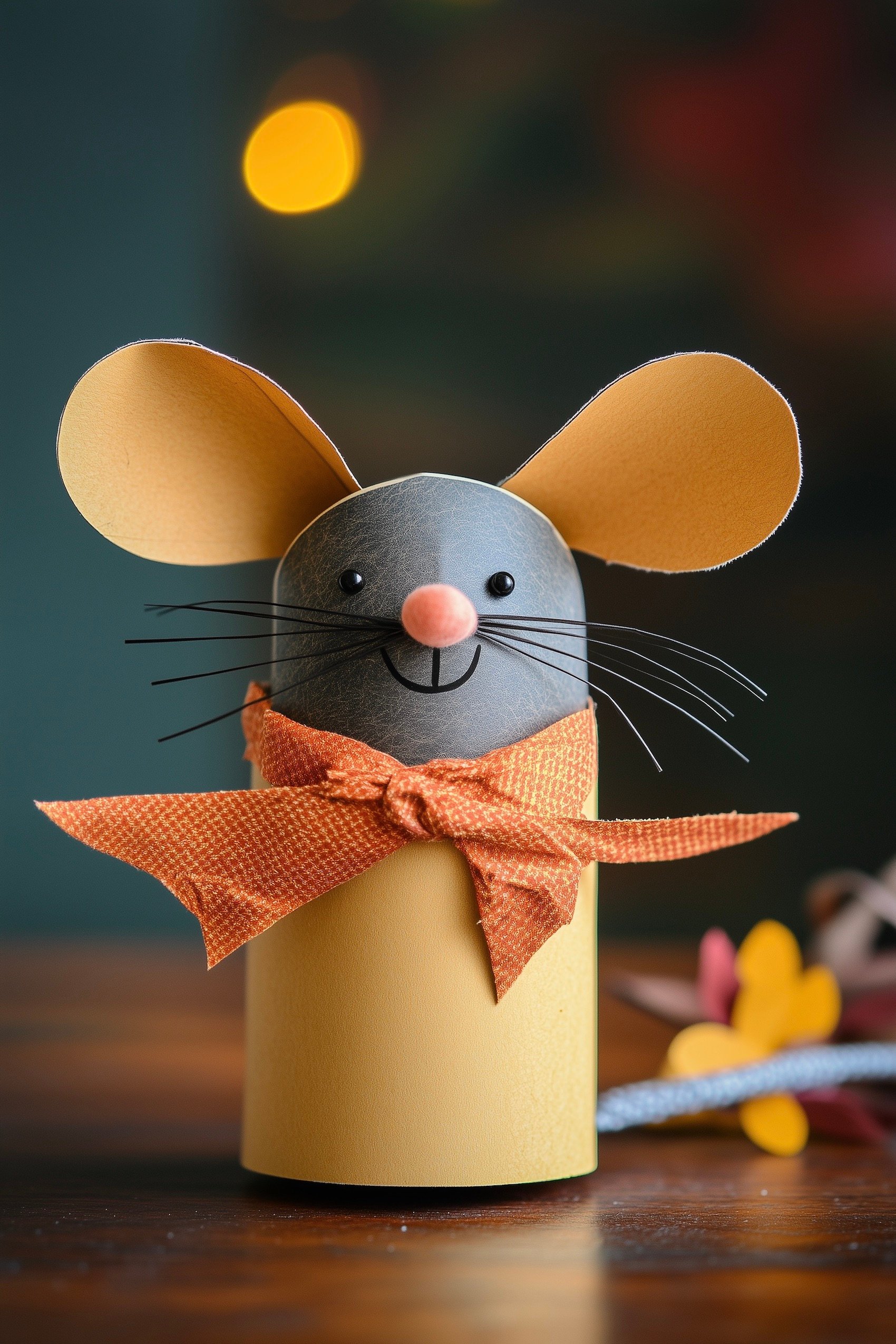 animaux rouleaux de papier toilette souris feutrine diy