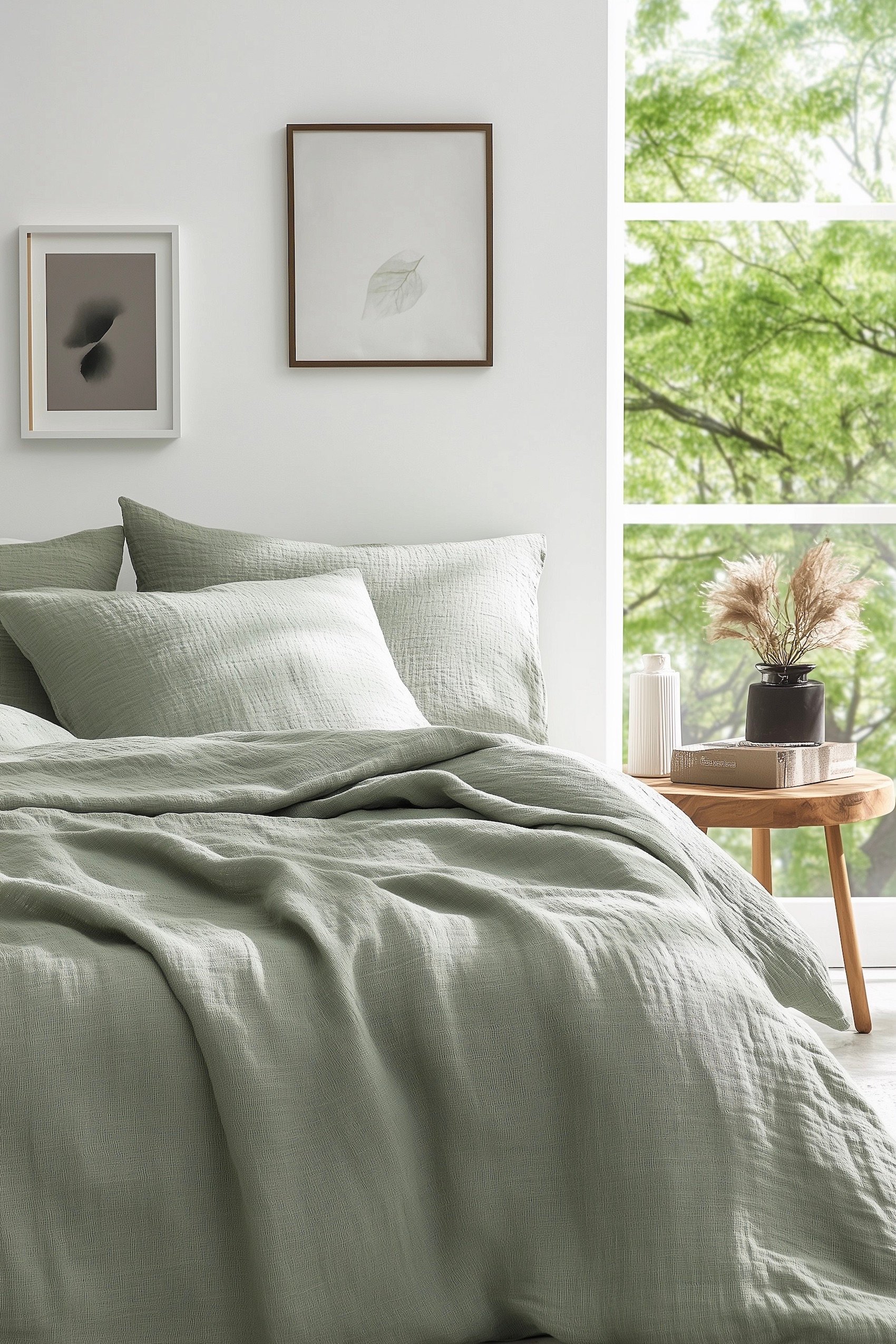 chambre mélange matière linge lit respirant