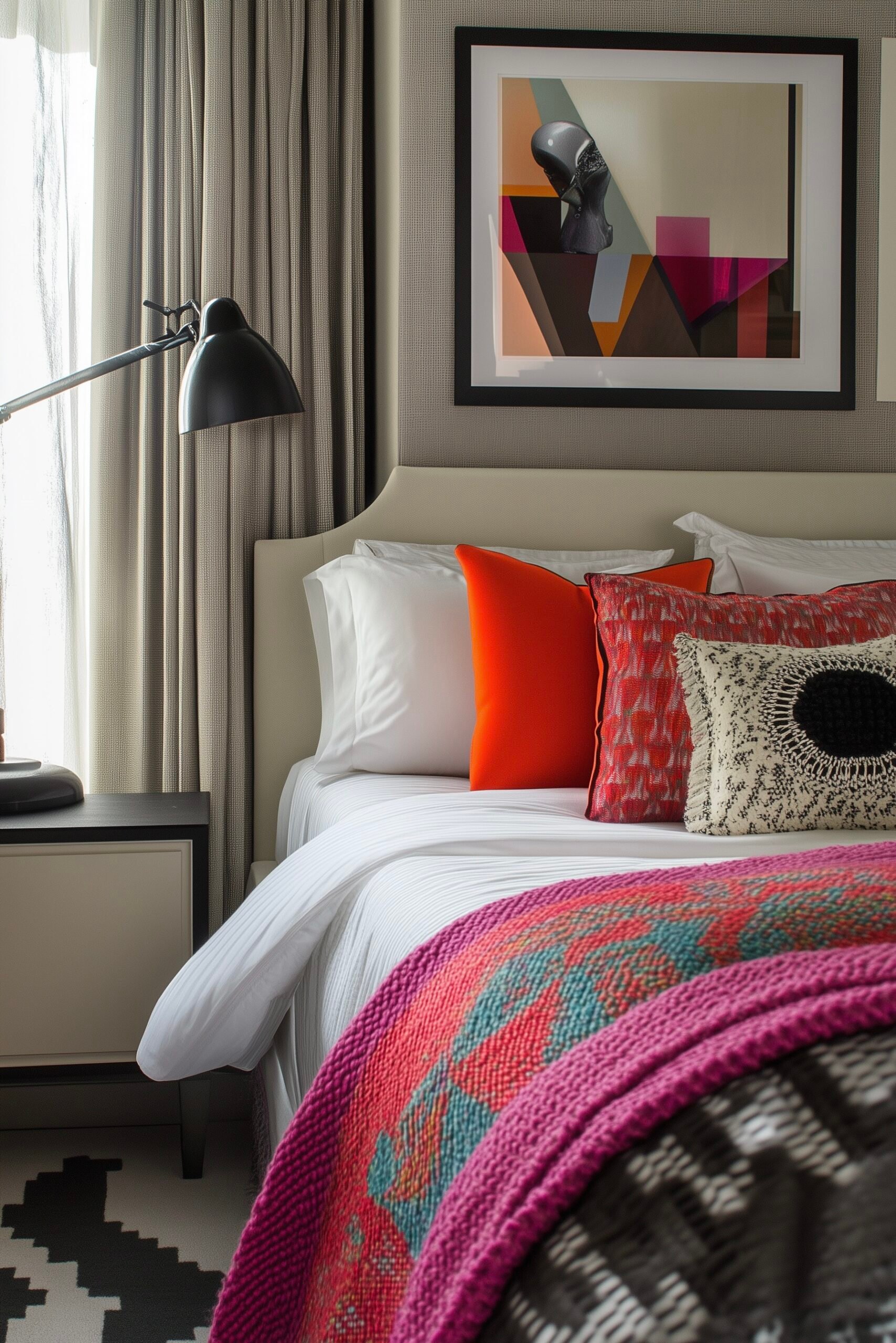 déco style pop affiche tête de lit