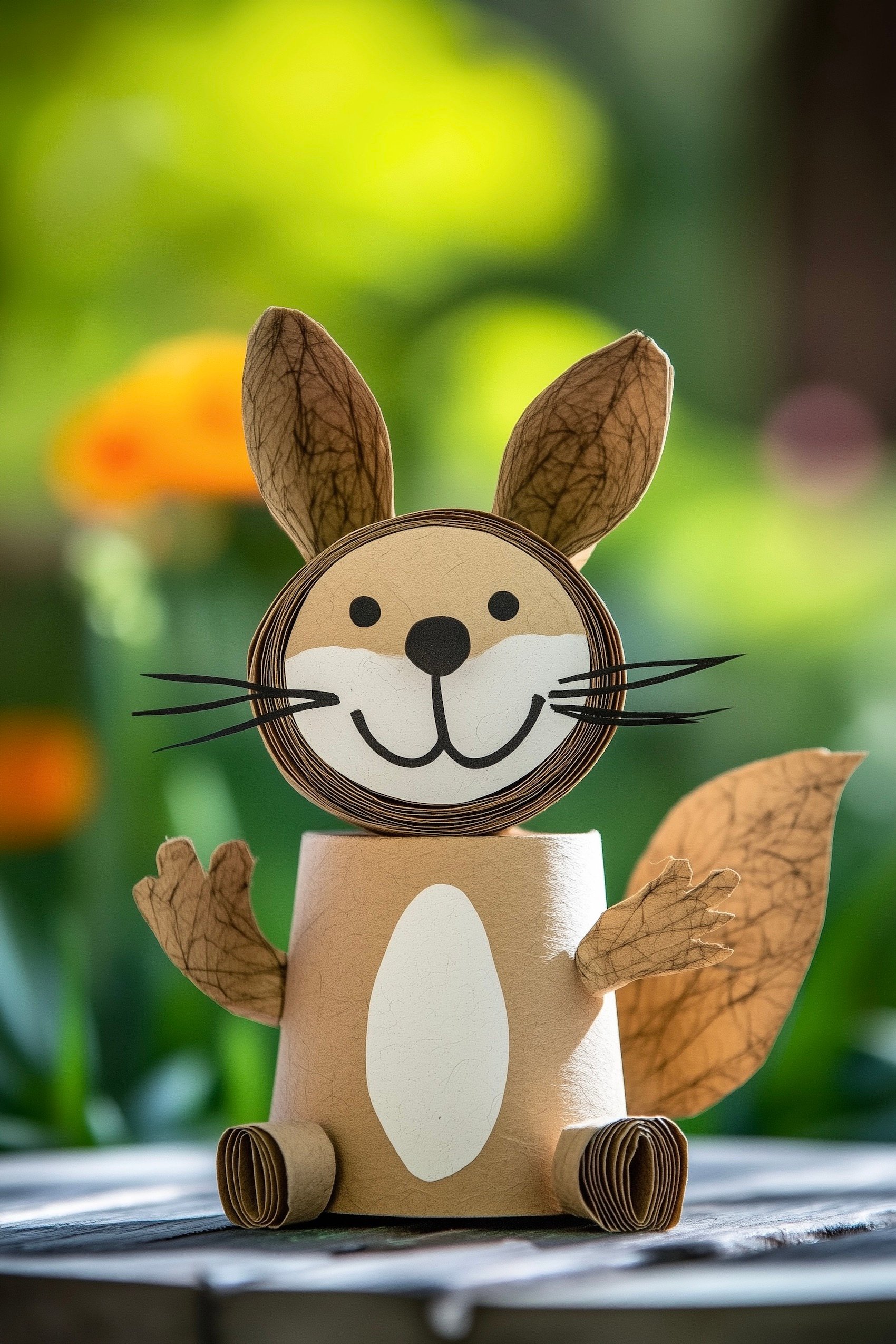 fabriquer écureuil carton diy recyclage