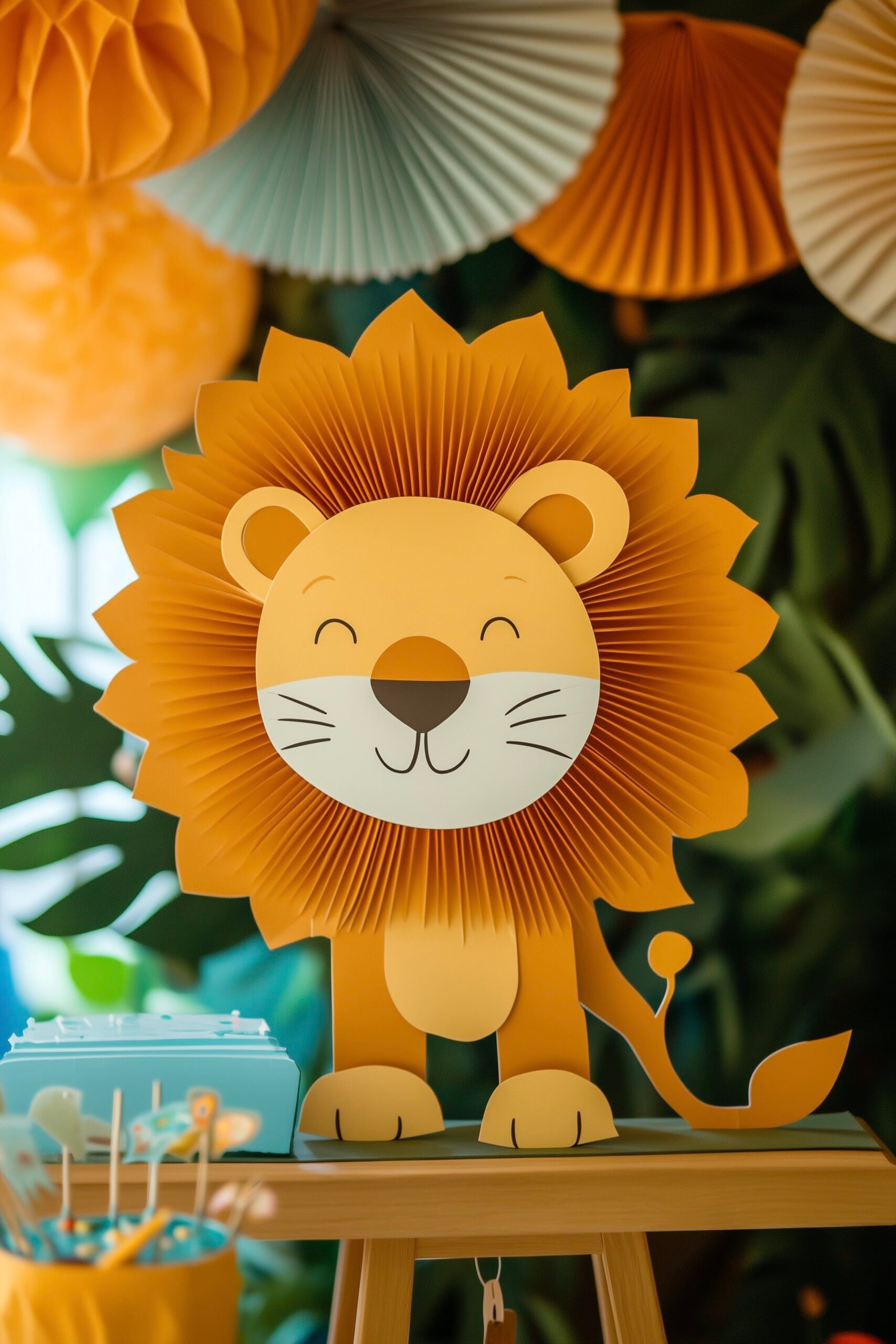 fête anniversaire thème lion diy déco