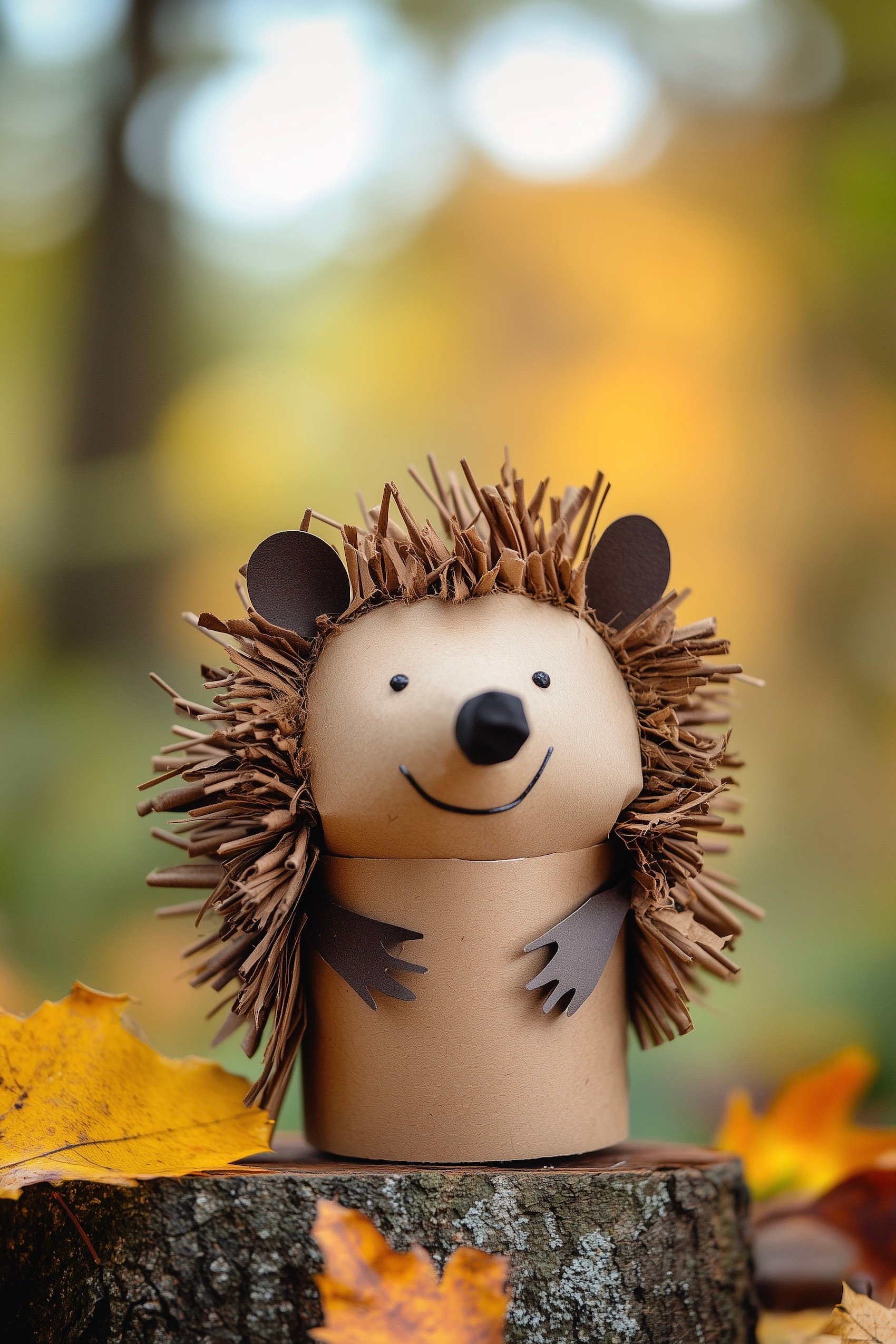 idée décoration hérisson en papier