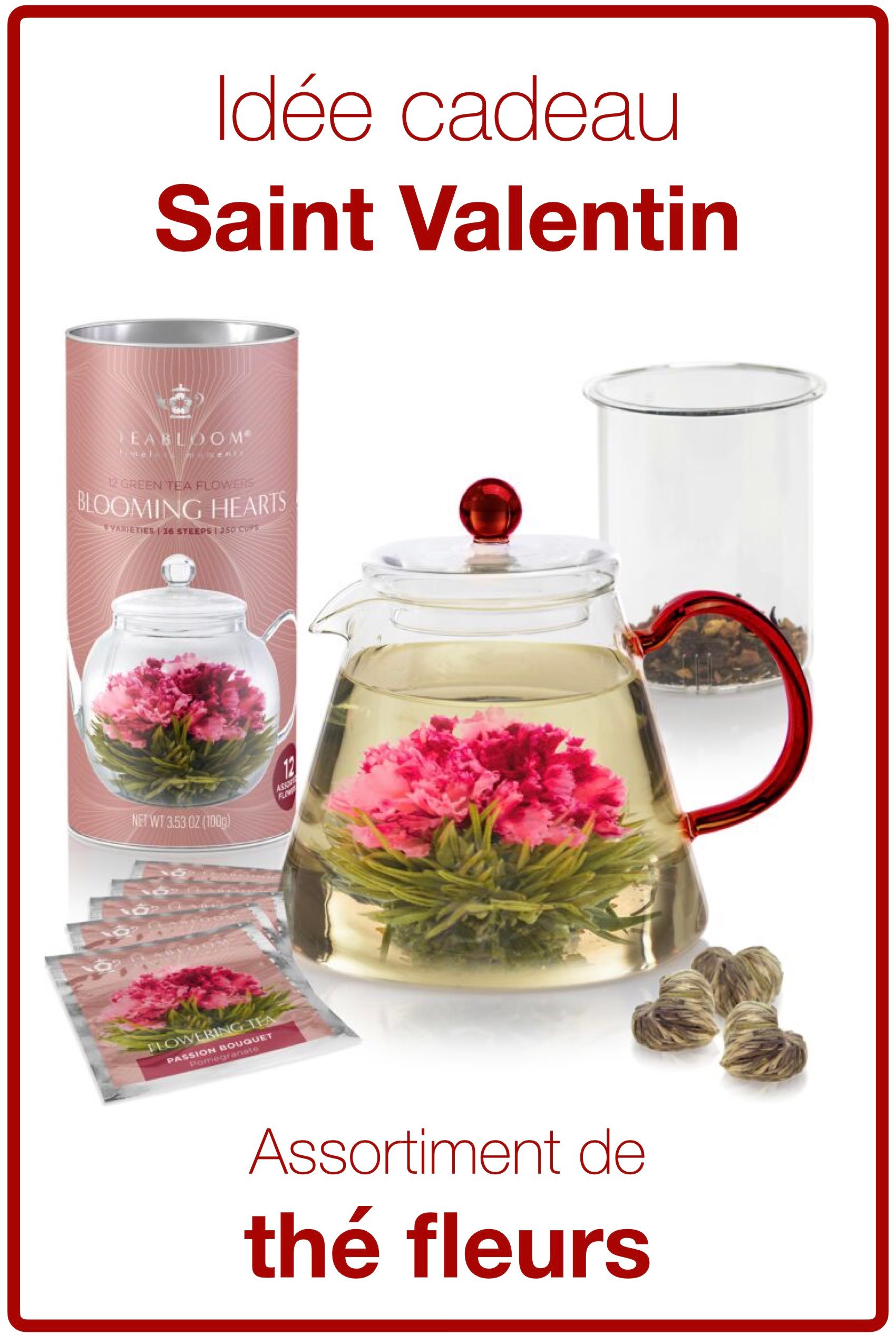 thé fleuri cadeau originale amour