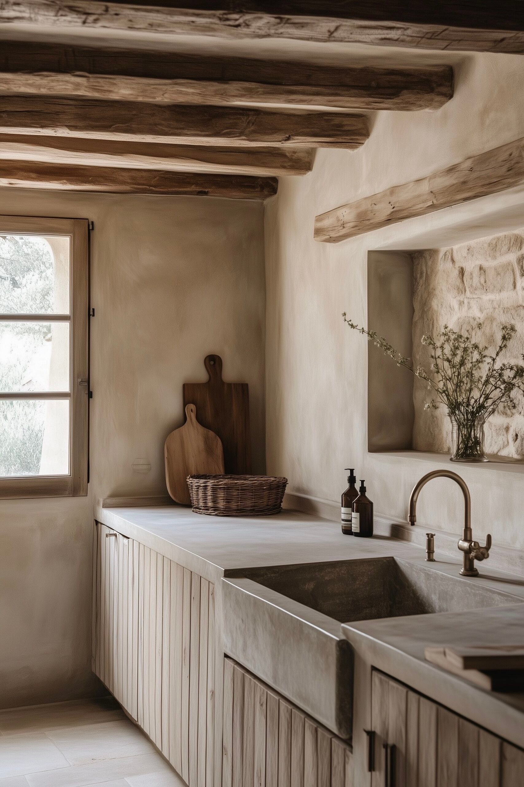 villa italienne Toscane aménagement intérieur brut