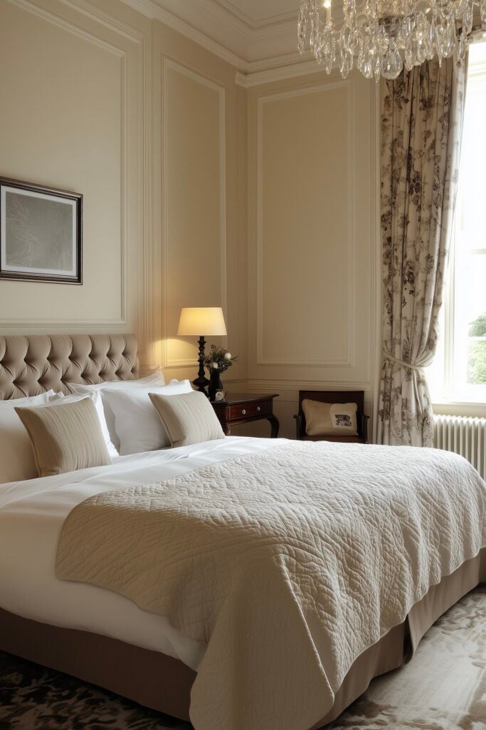 aménagement chambre classique façon chateau