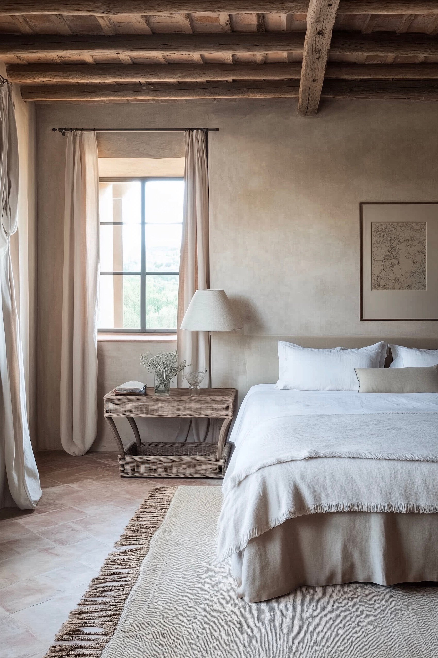 chambre nuances beige campagne chic - blog déco