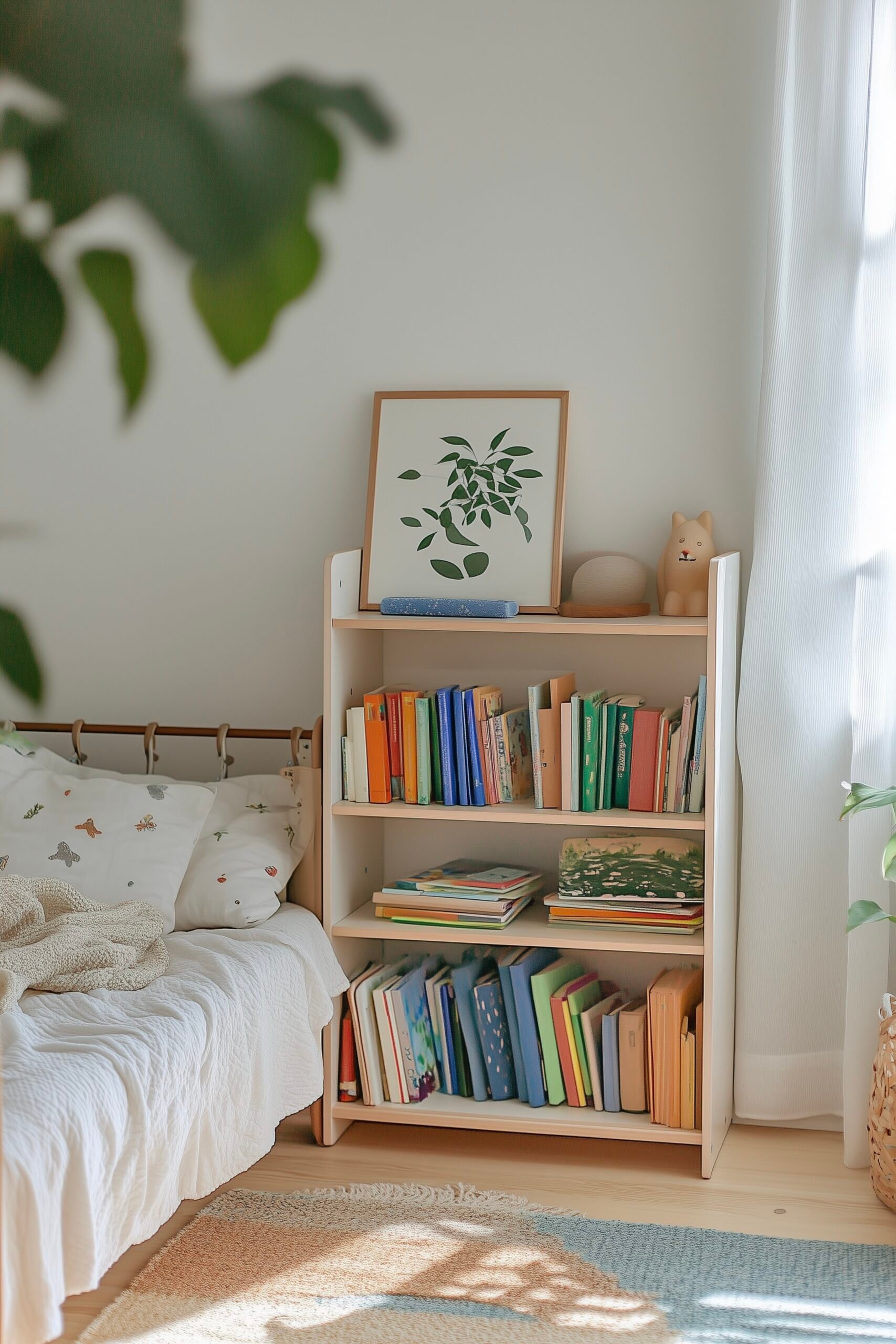 déco nature chambre enfant mobilier massif bois