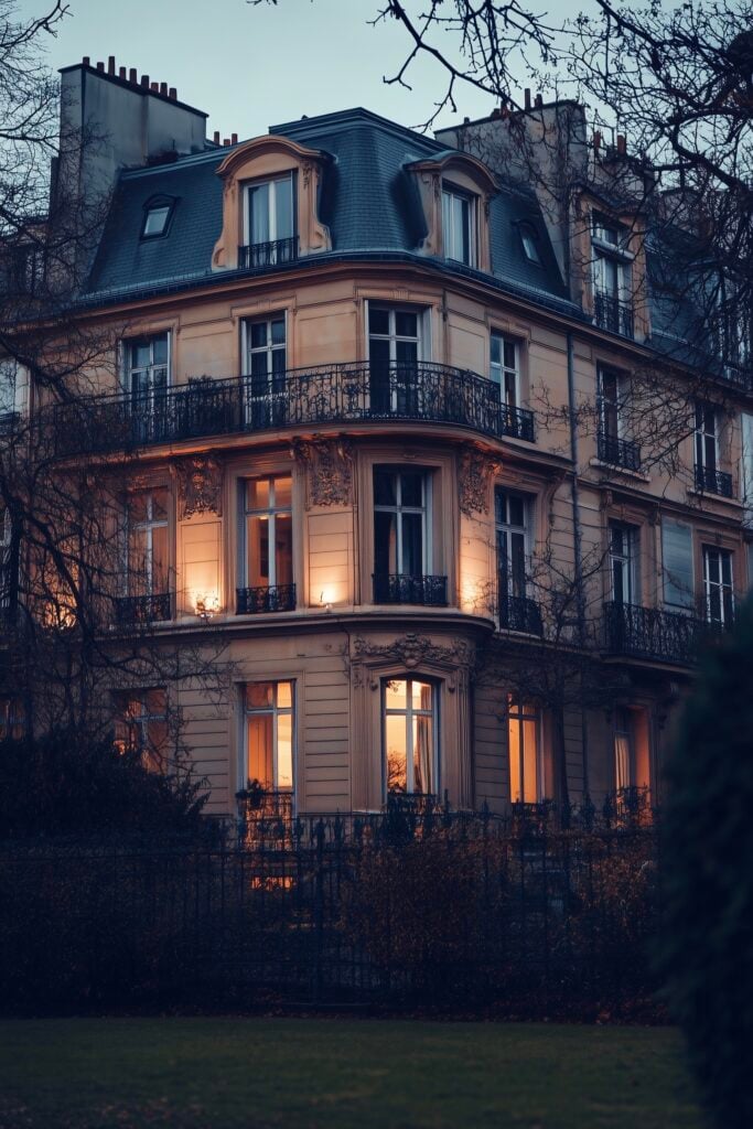immeuble angle Paris style architectural 1900s