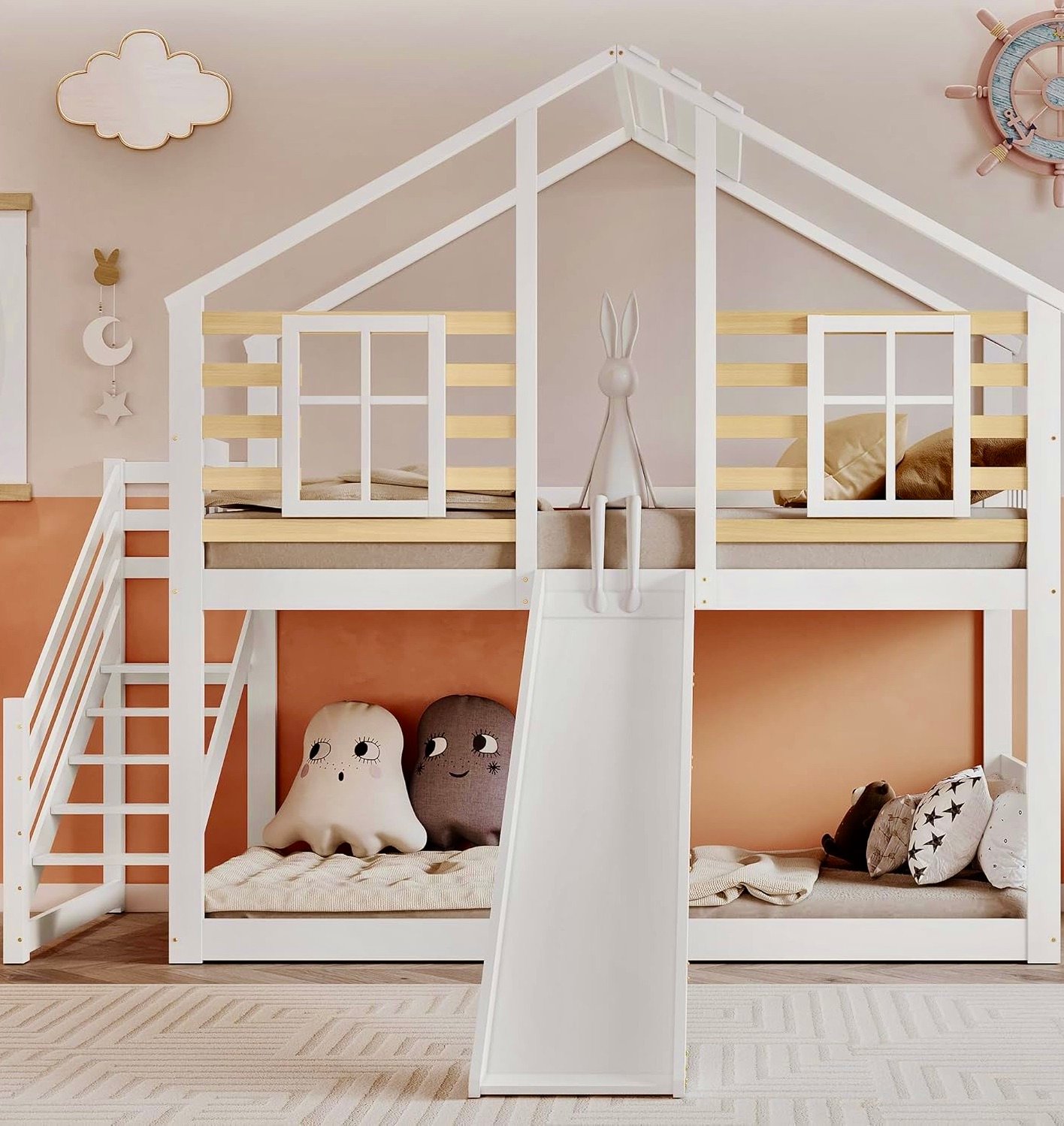 lit cabine de plage blanche bois - blog déco