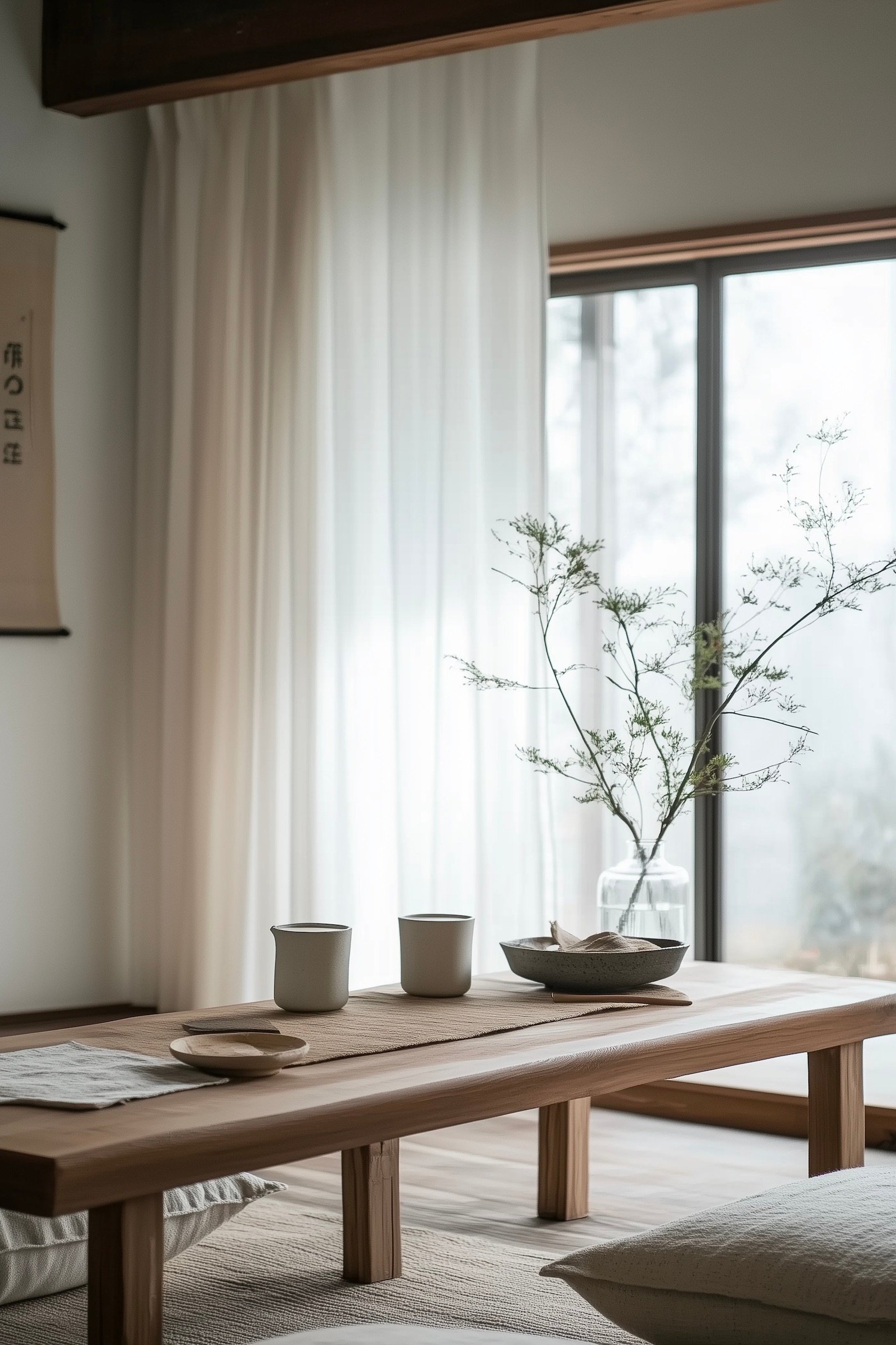 salle à manger design minimaliste Japon