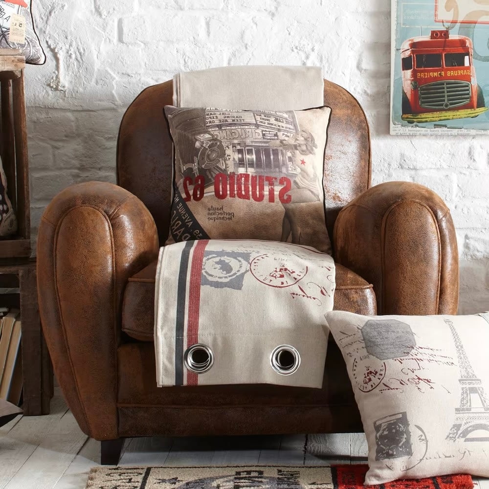 fauteuil club cuir café anglais déco homme