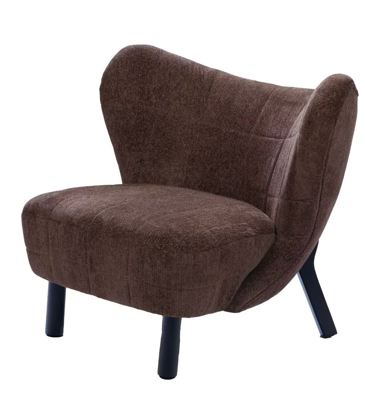 fauteuil crapaud taupe moderne cosy velours