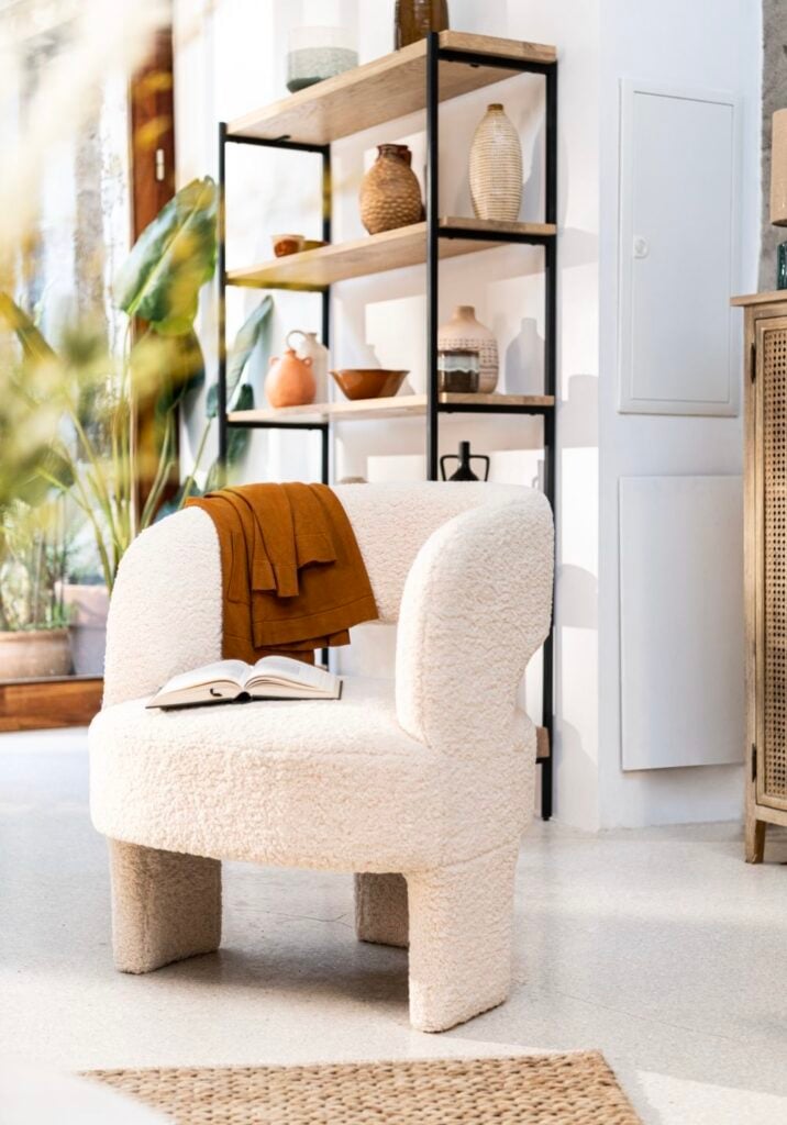 fauteuil Maison du Monde style années 70 80