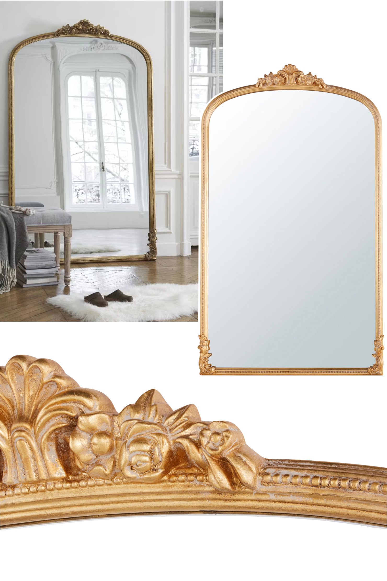 immense miroir Maison du Monde or vieilli