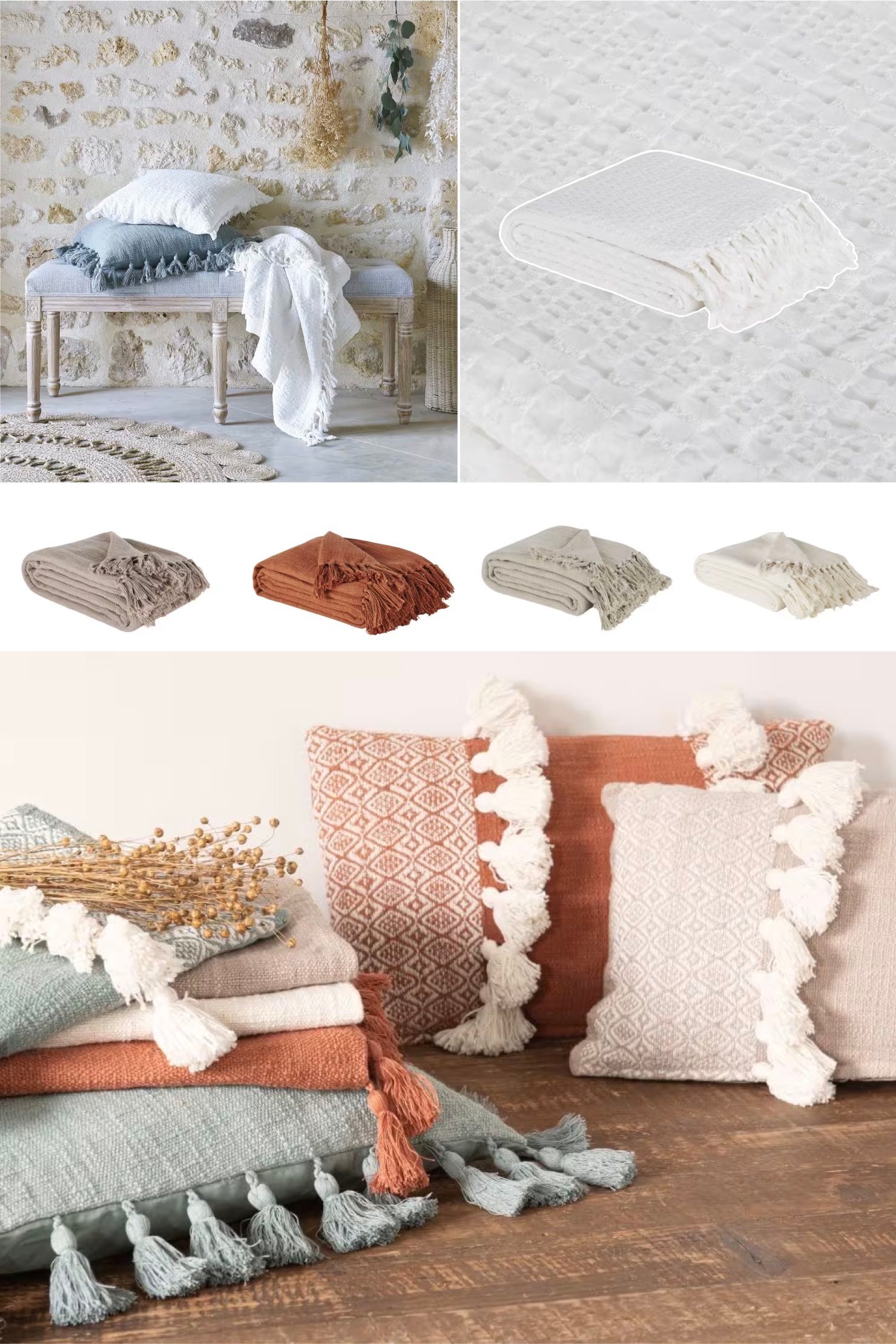 plaid été léger mariage bohème