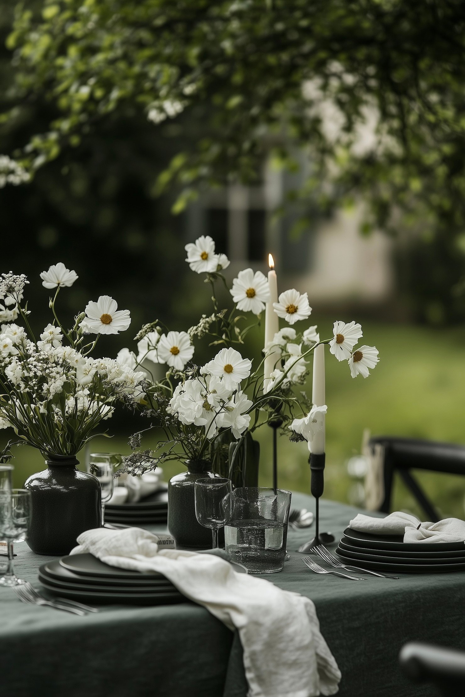 repas chic en extérieur thème champêtre estival