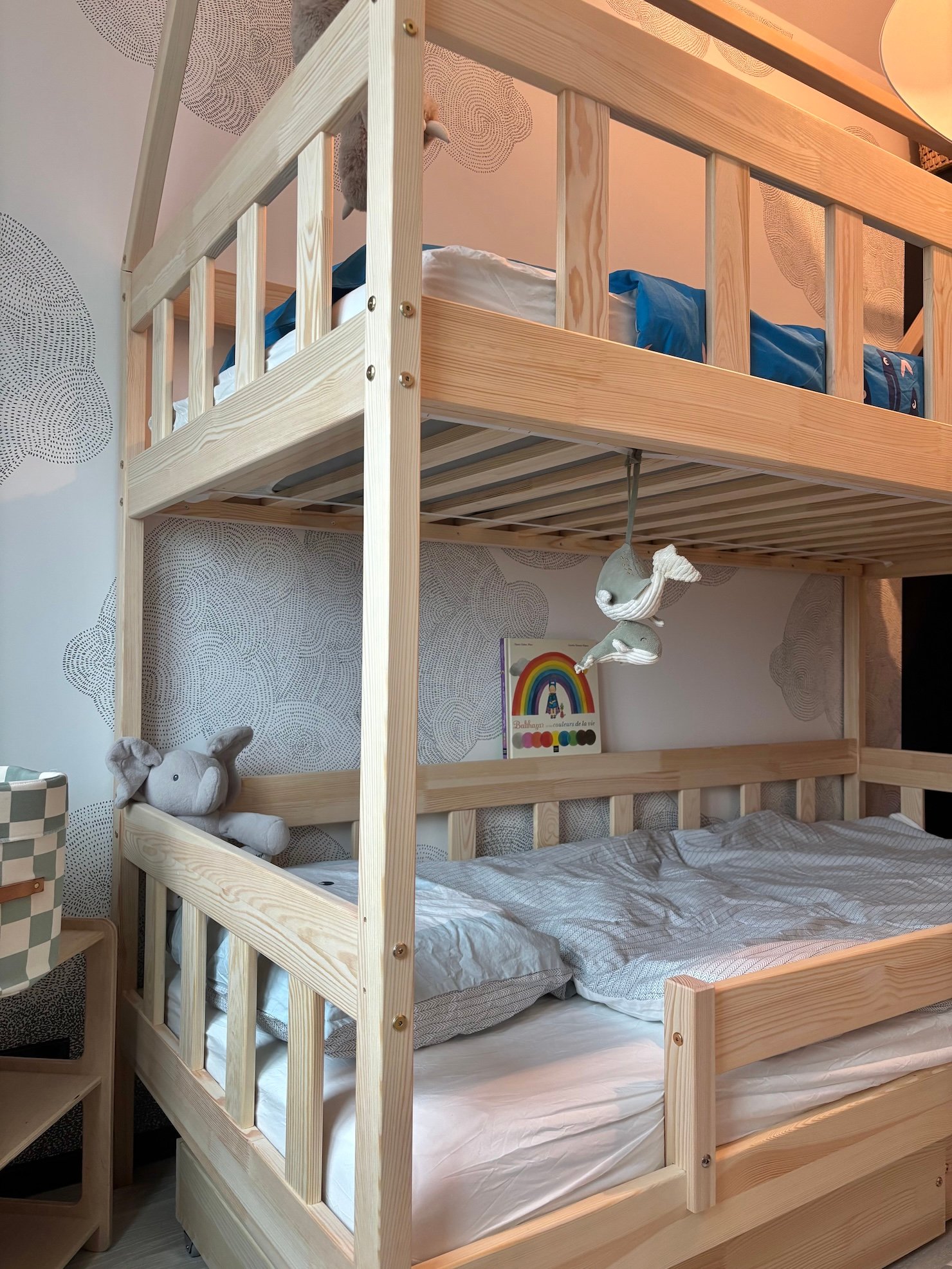 sécuriser lit enfant tiroir 18 mois barrière amovible