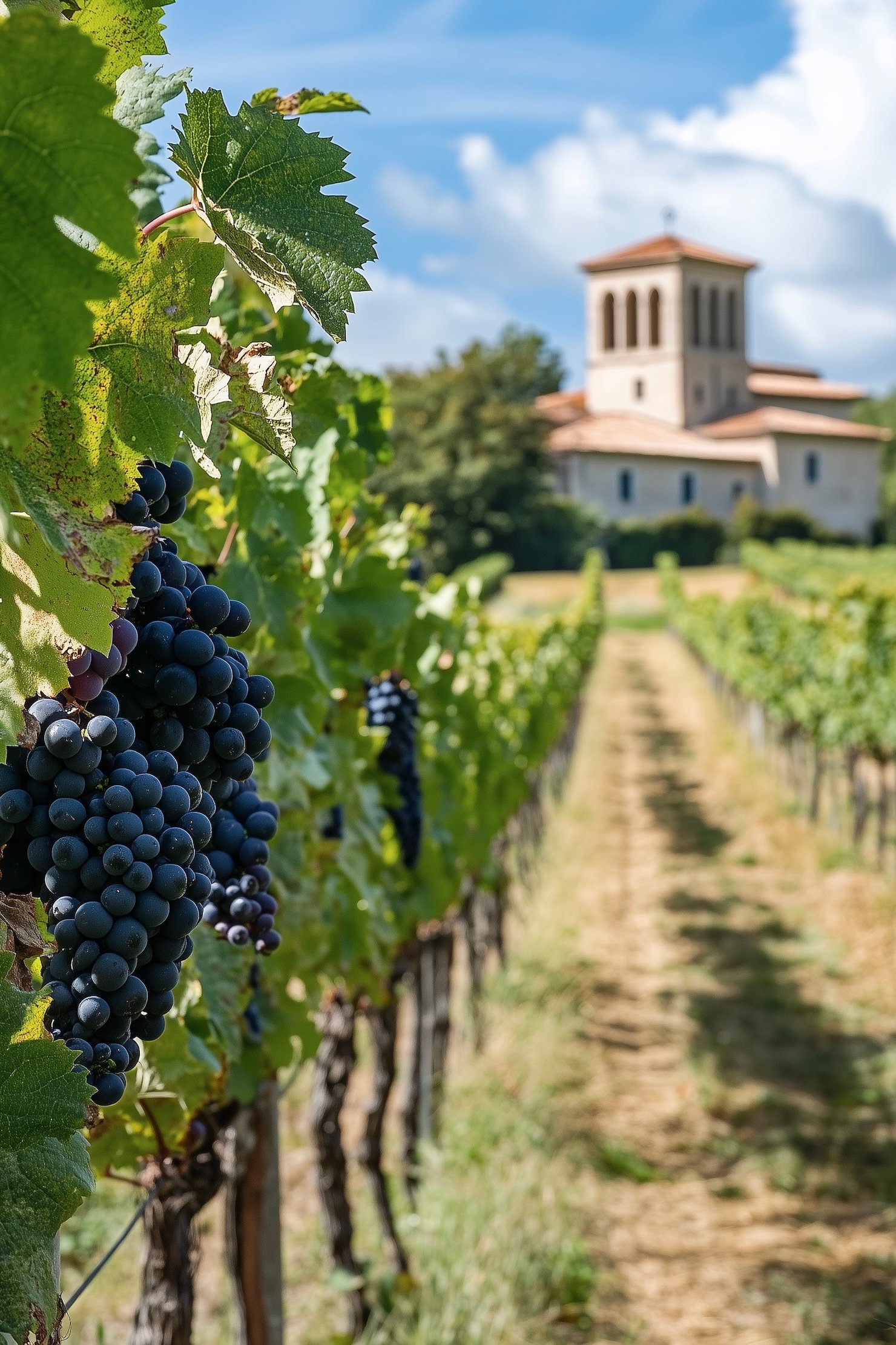 grappe raison rouge Bordeaux région vin