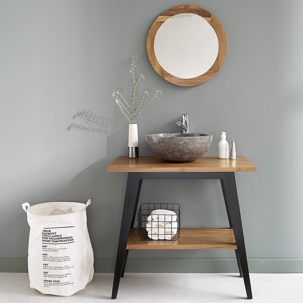 promo Berah Getah mini meuble salle de bain vasque