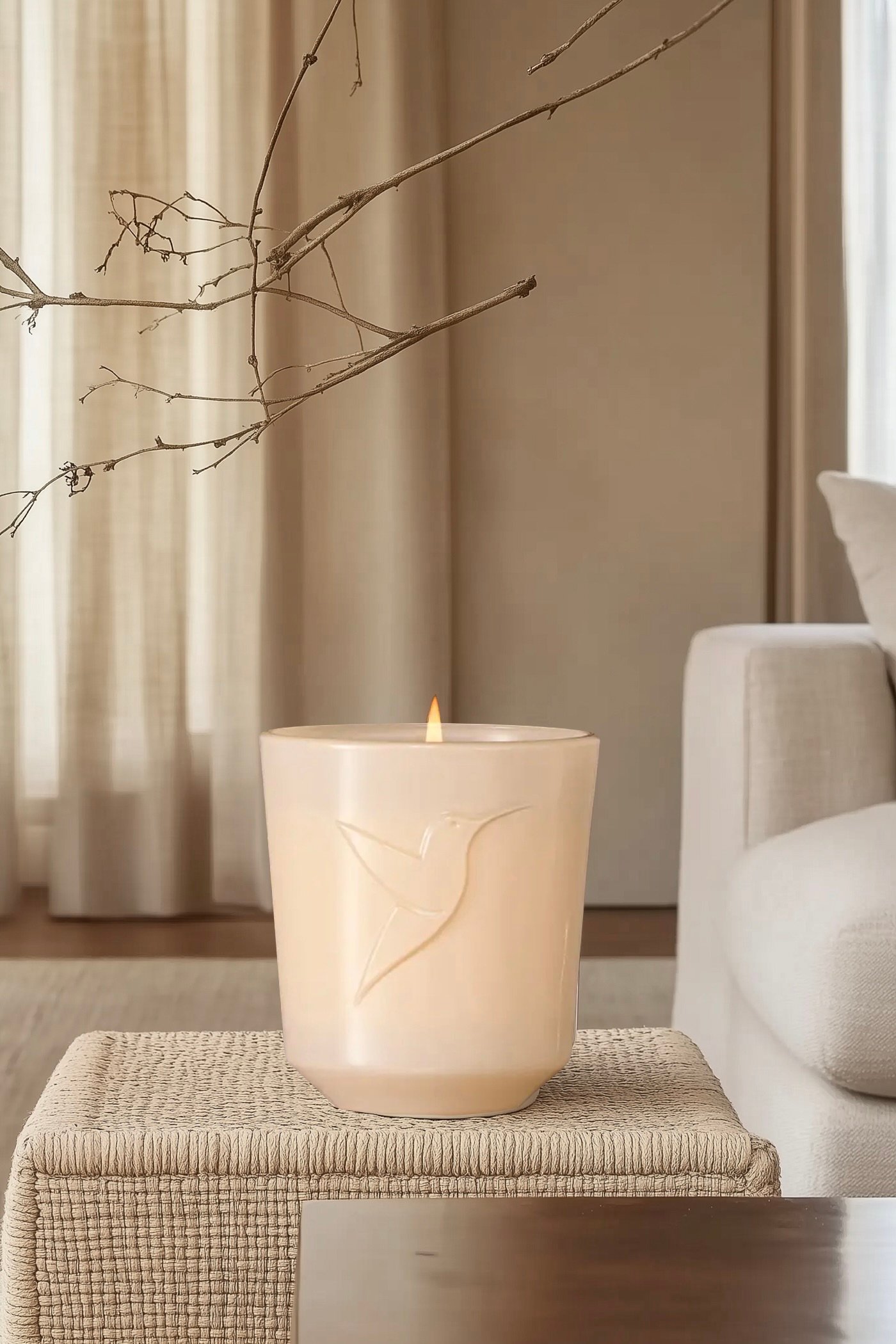 test bougie parfumée Adopt salon