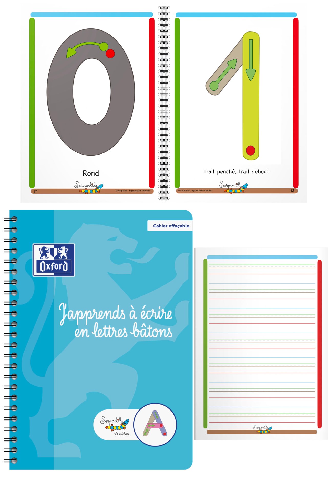 carnet effaçable cahier apprentissage écriture scolaire dys