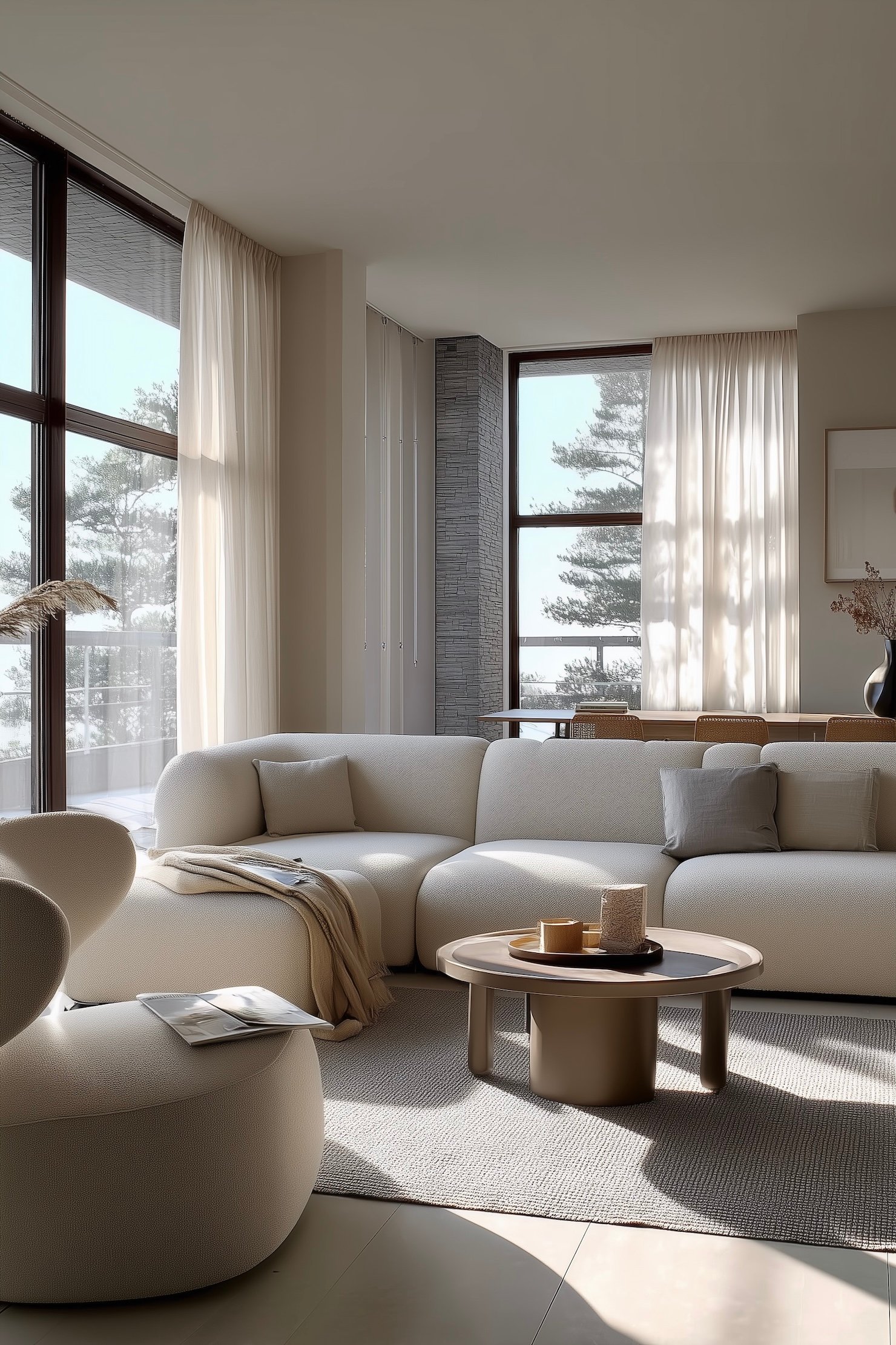 salon fenêtre angle double exposition maximiser lumière