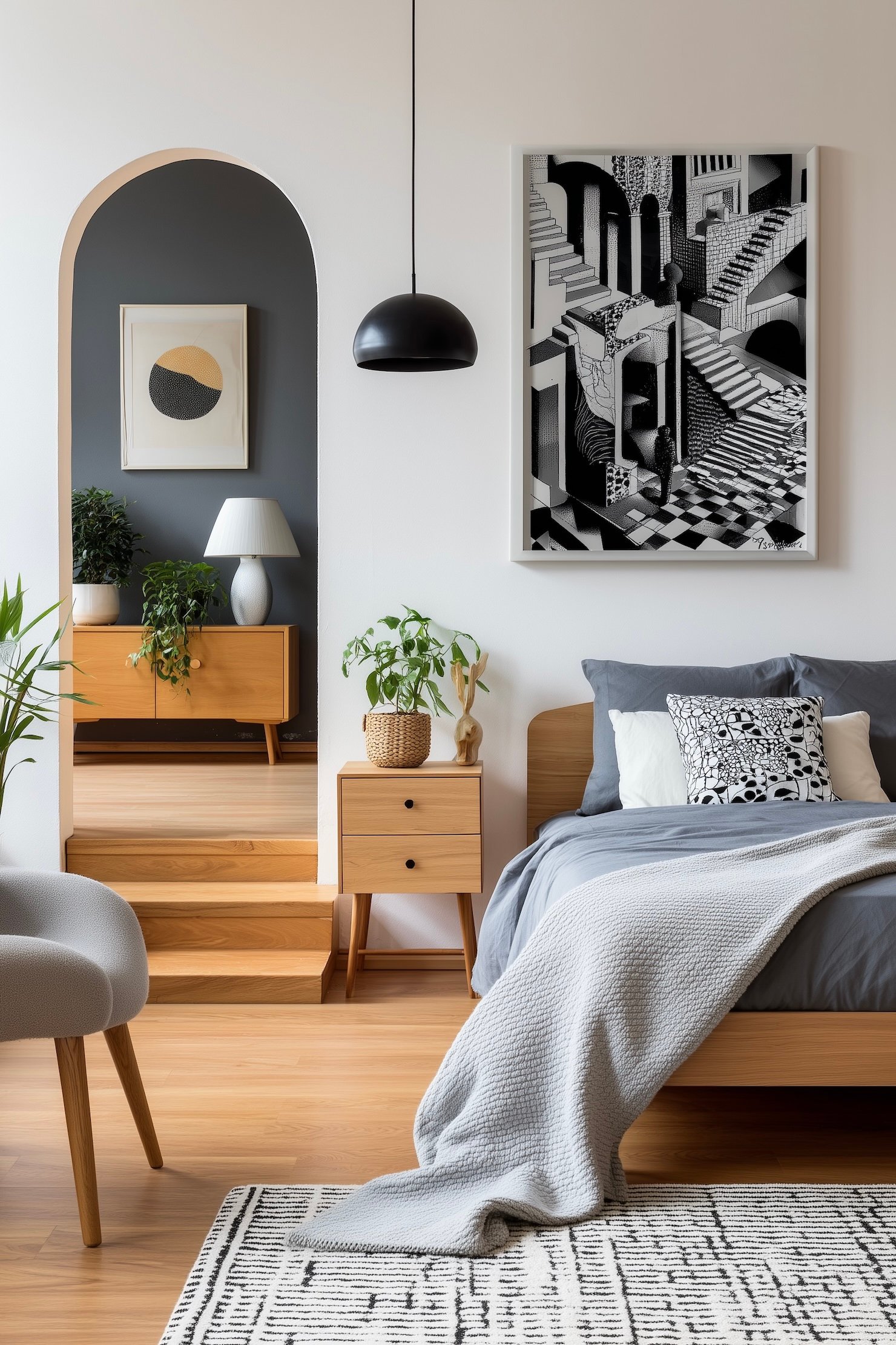 chambre ados affiche mural squid games noir