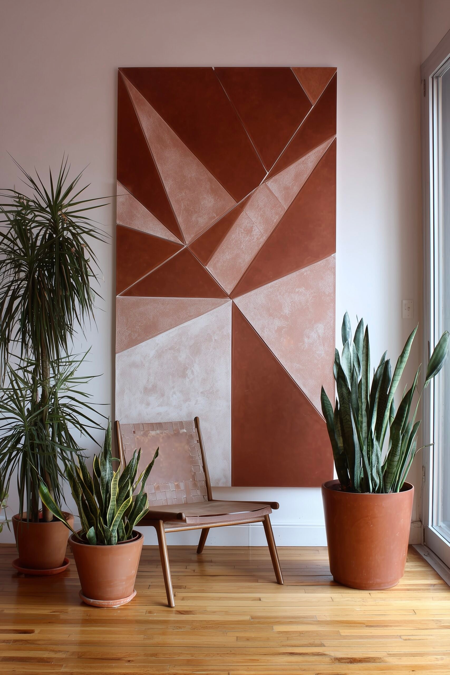 diy déco maison facile collage mural cuir