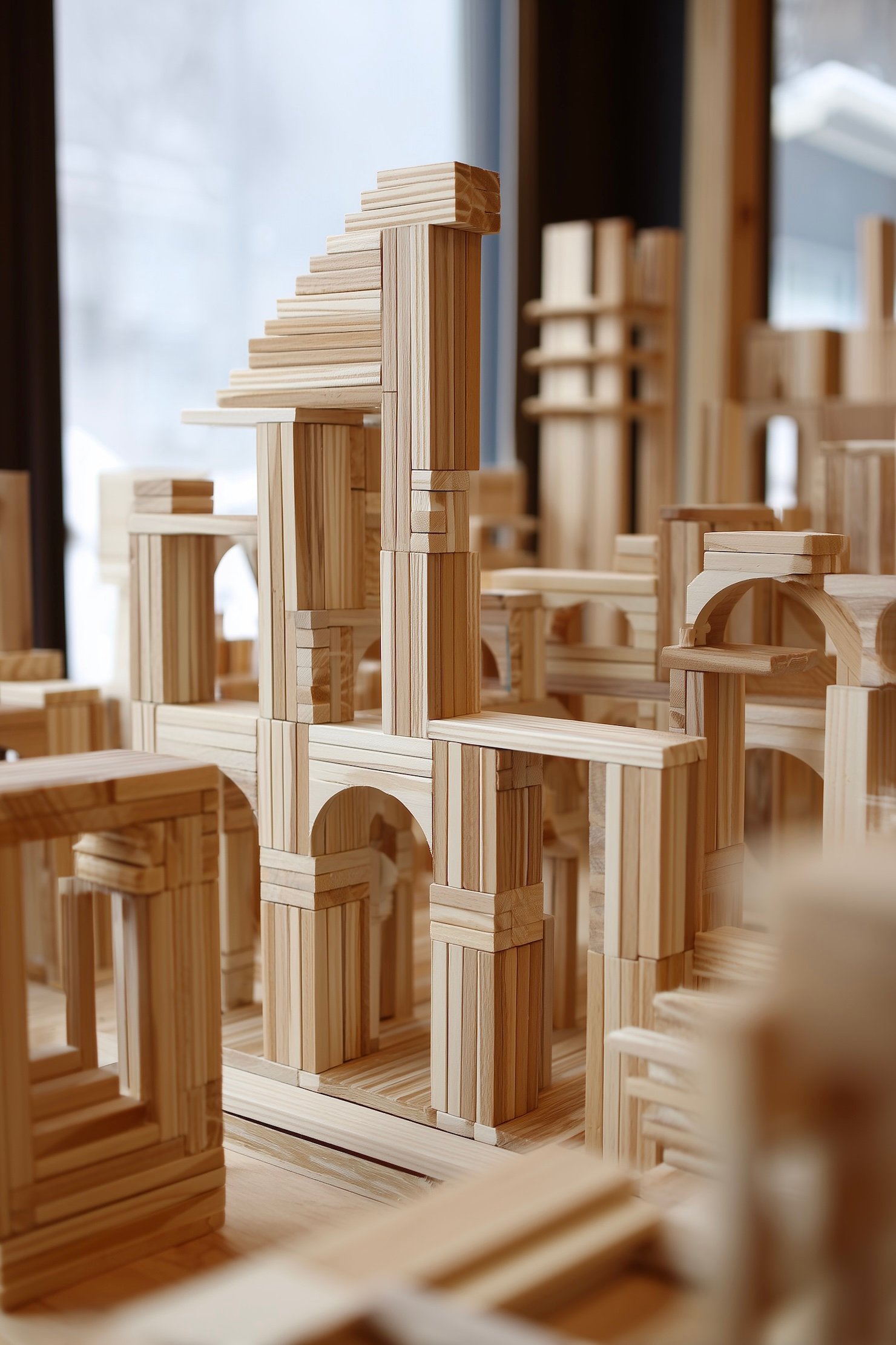 intérêt jeu libre Kapla bois enfant