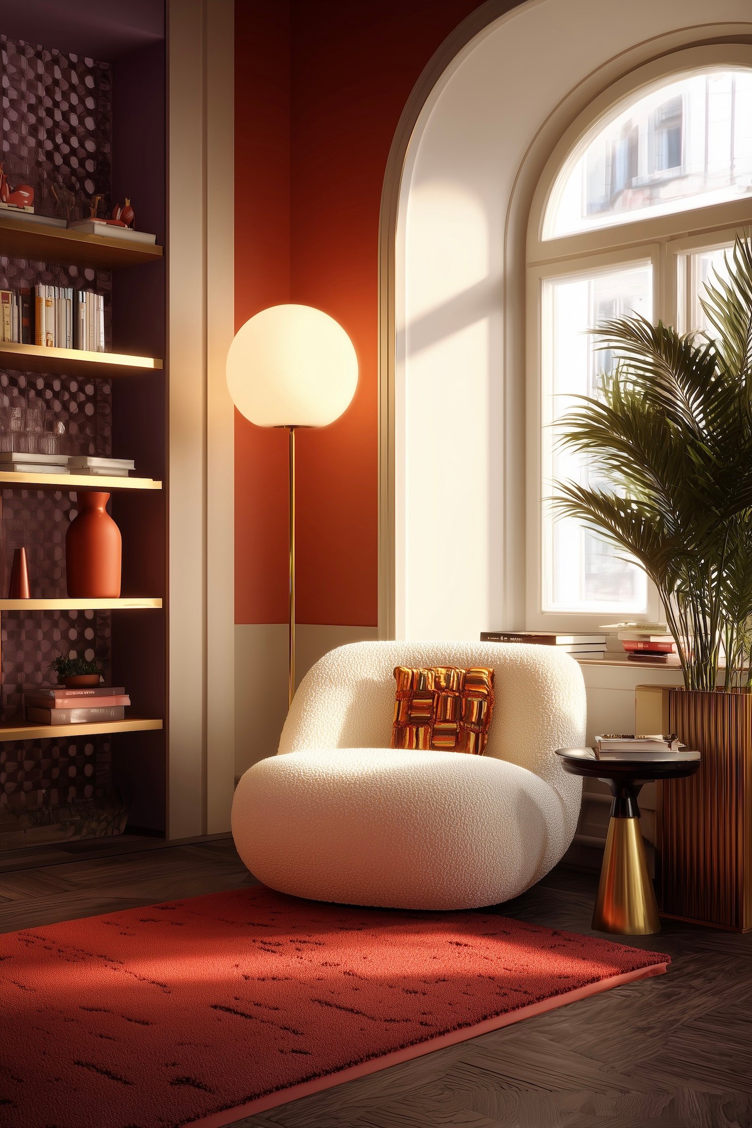 salon déco pop orange jaune mode