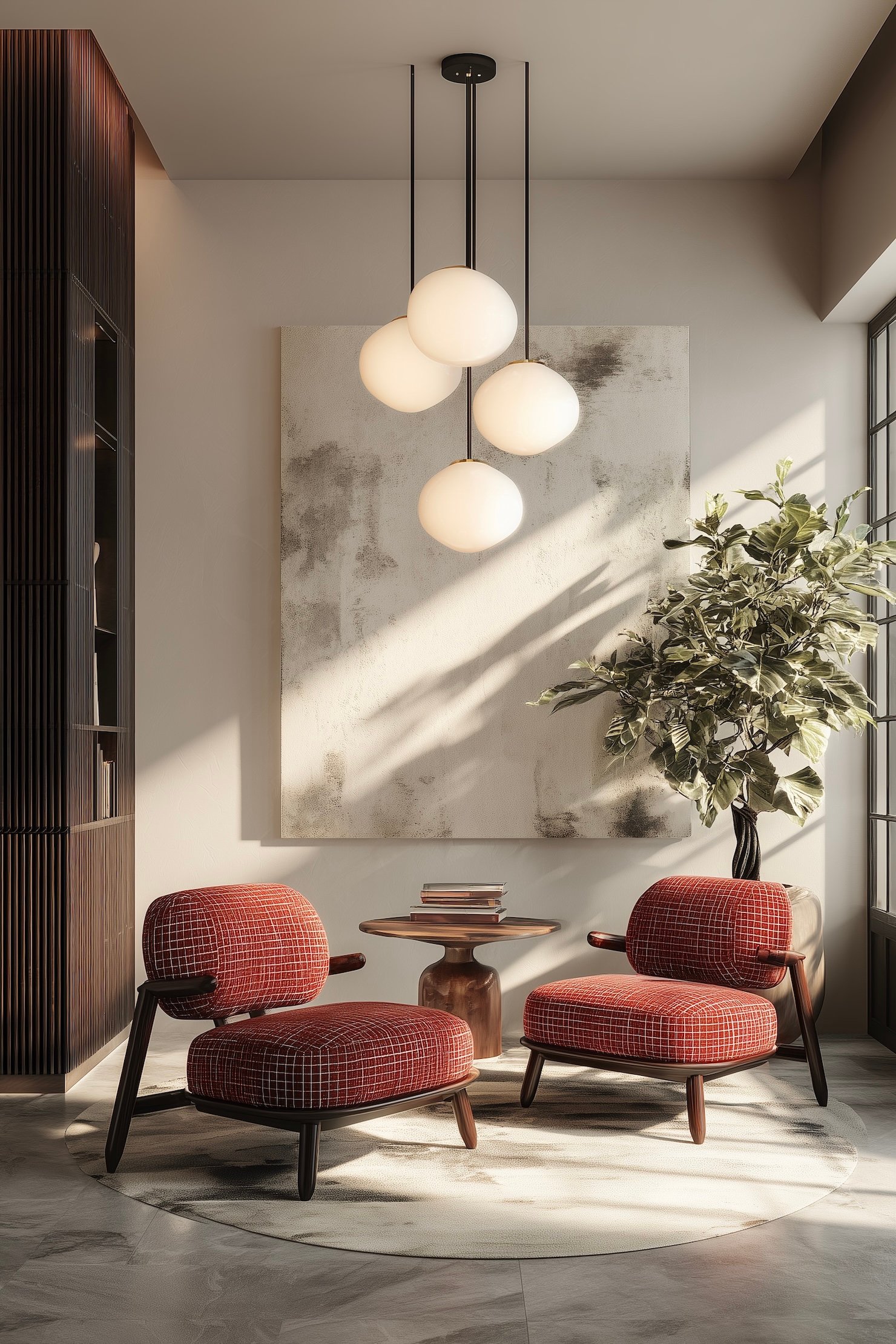 salon tendances accents années 70 fauteuil rétro