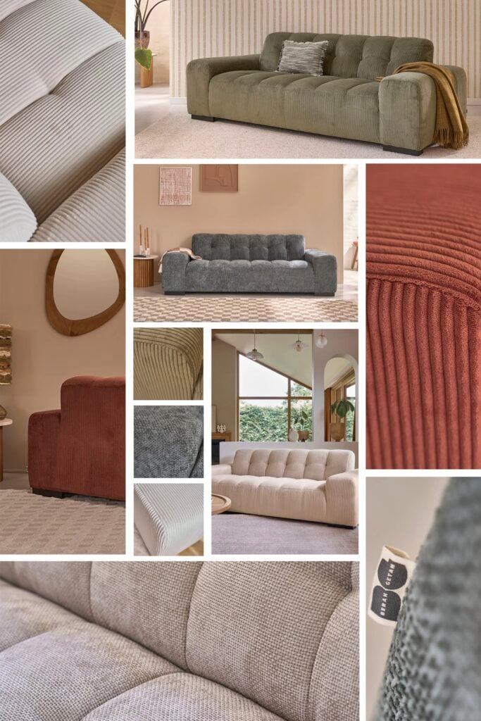 apporter style années 80 salon confortable