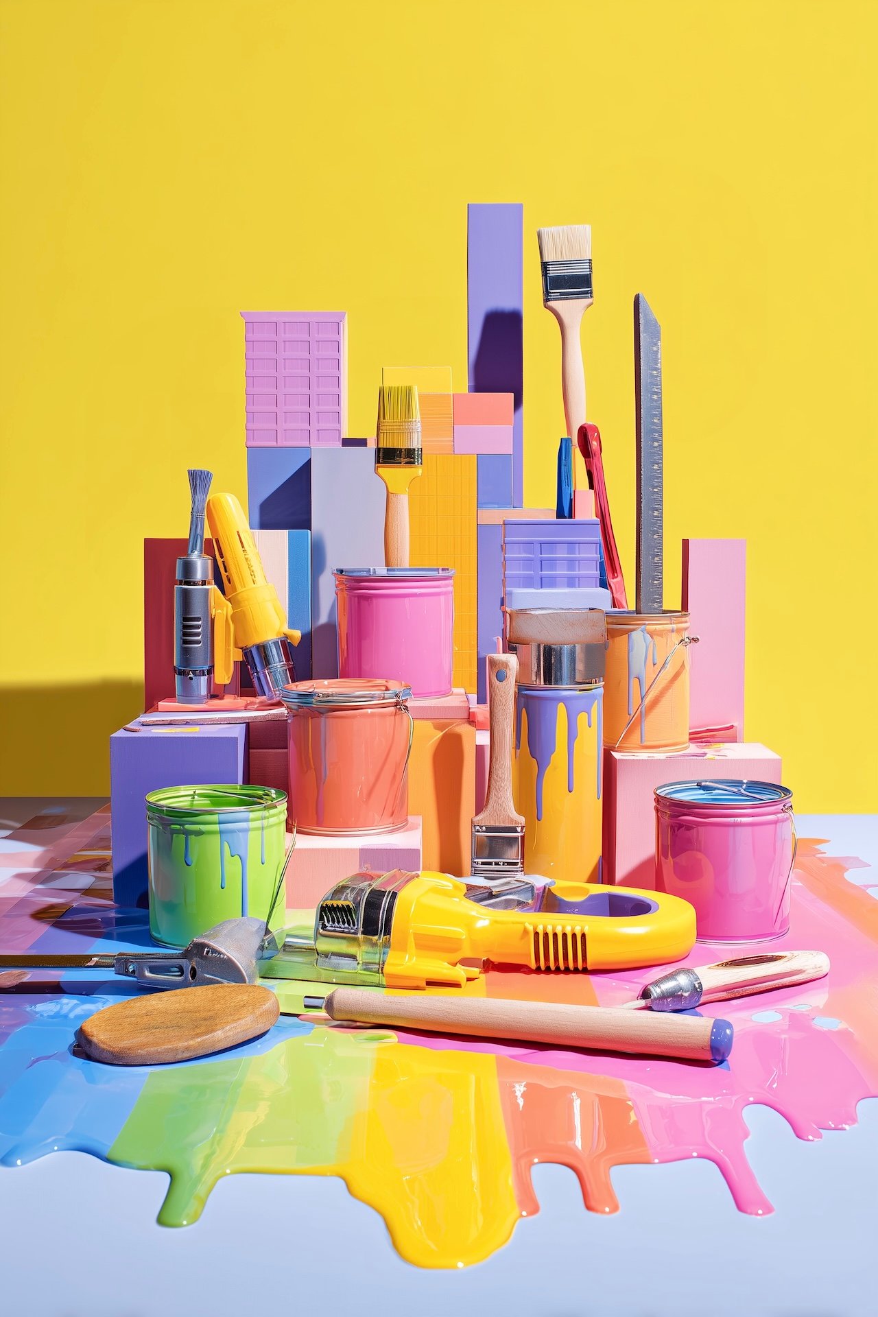 set design arty peinture couleur