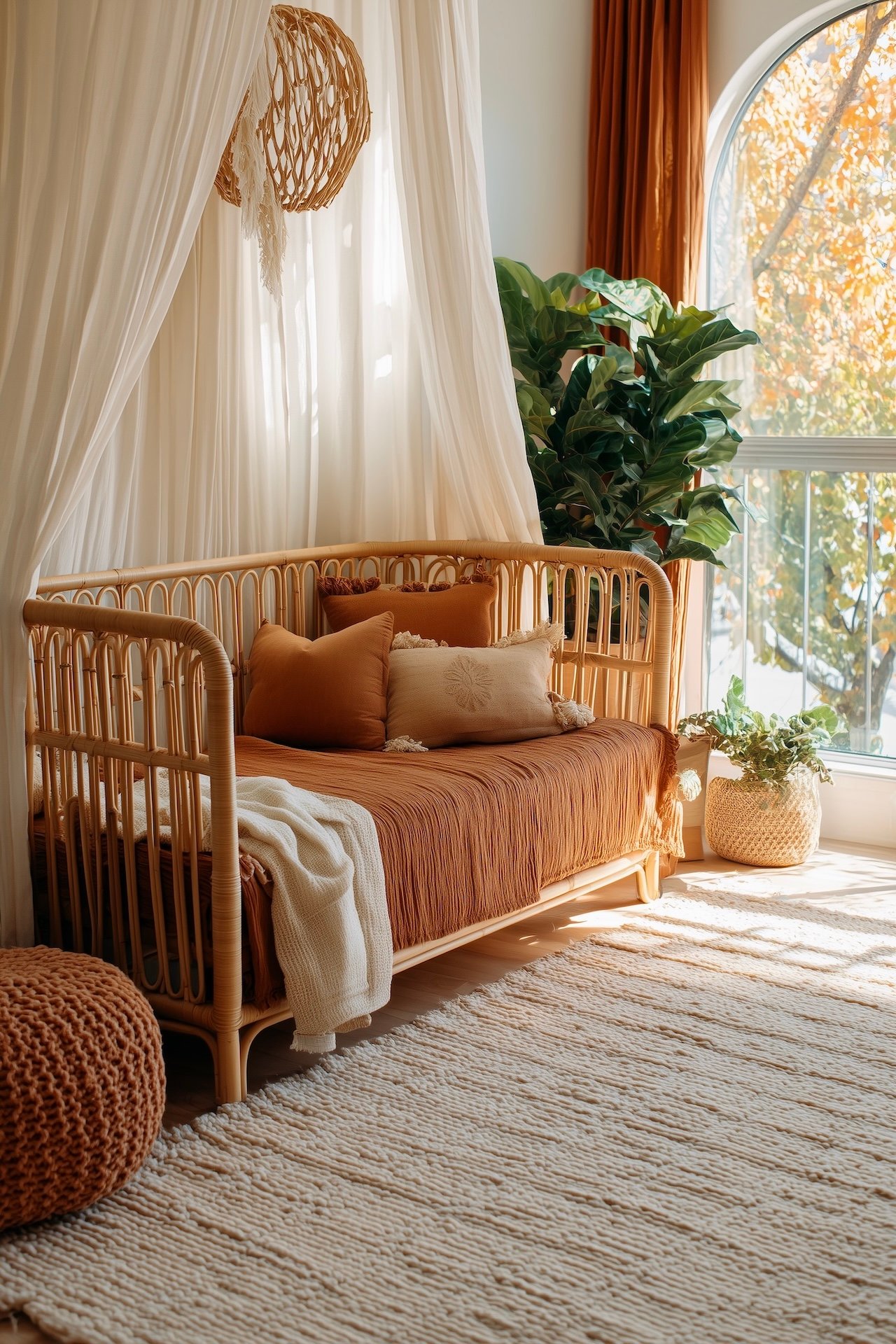 berceau rotin chambre bébé blog déco