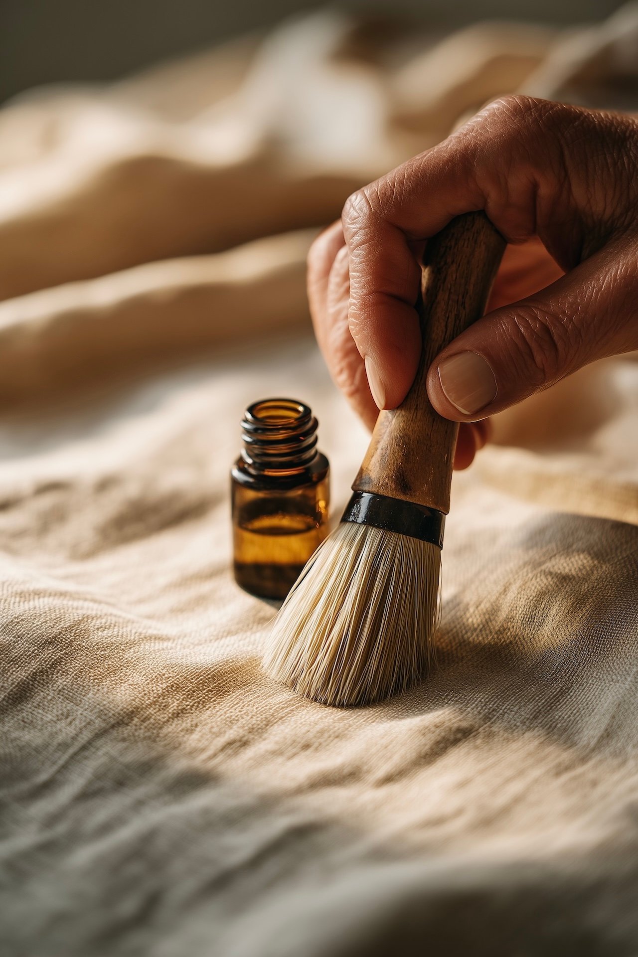 geste soin textile naturel ambiance artisanale