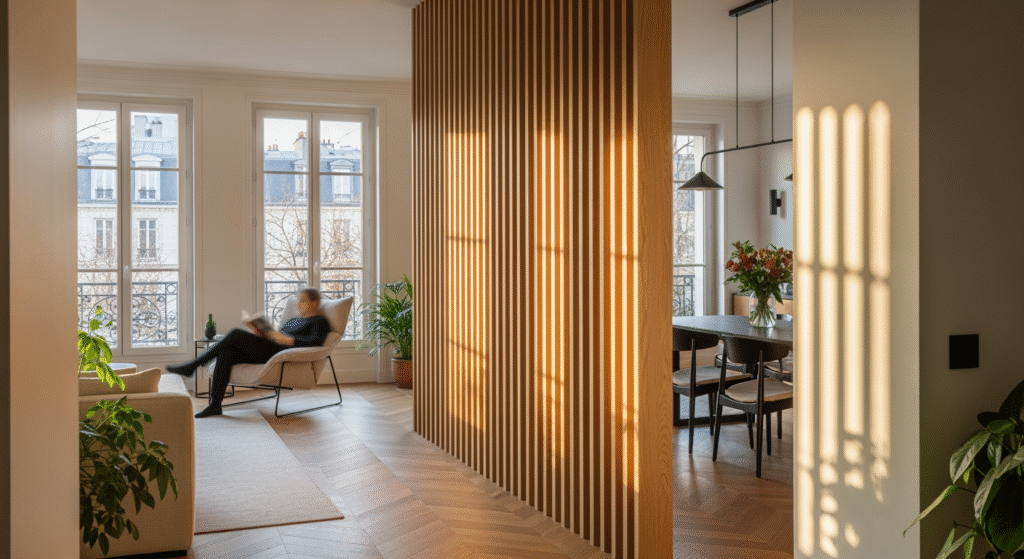 claustra delimitation piece sans mur: idées, pose, prix