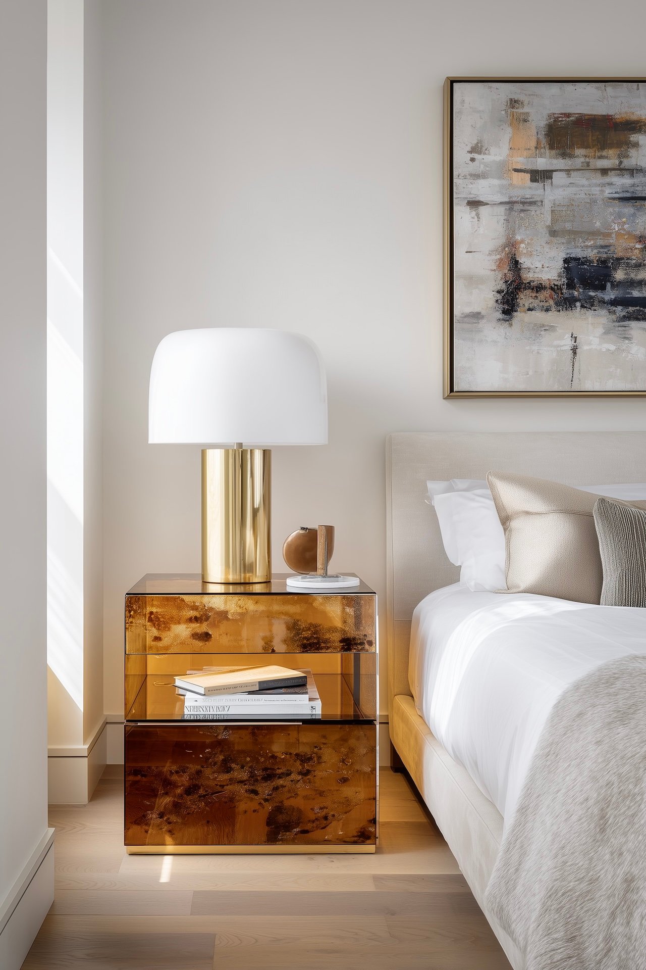 chambre style années 80 matériaux