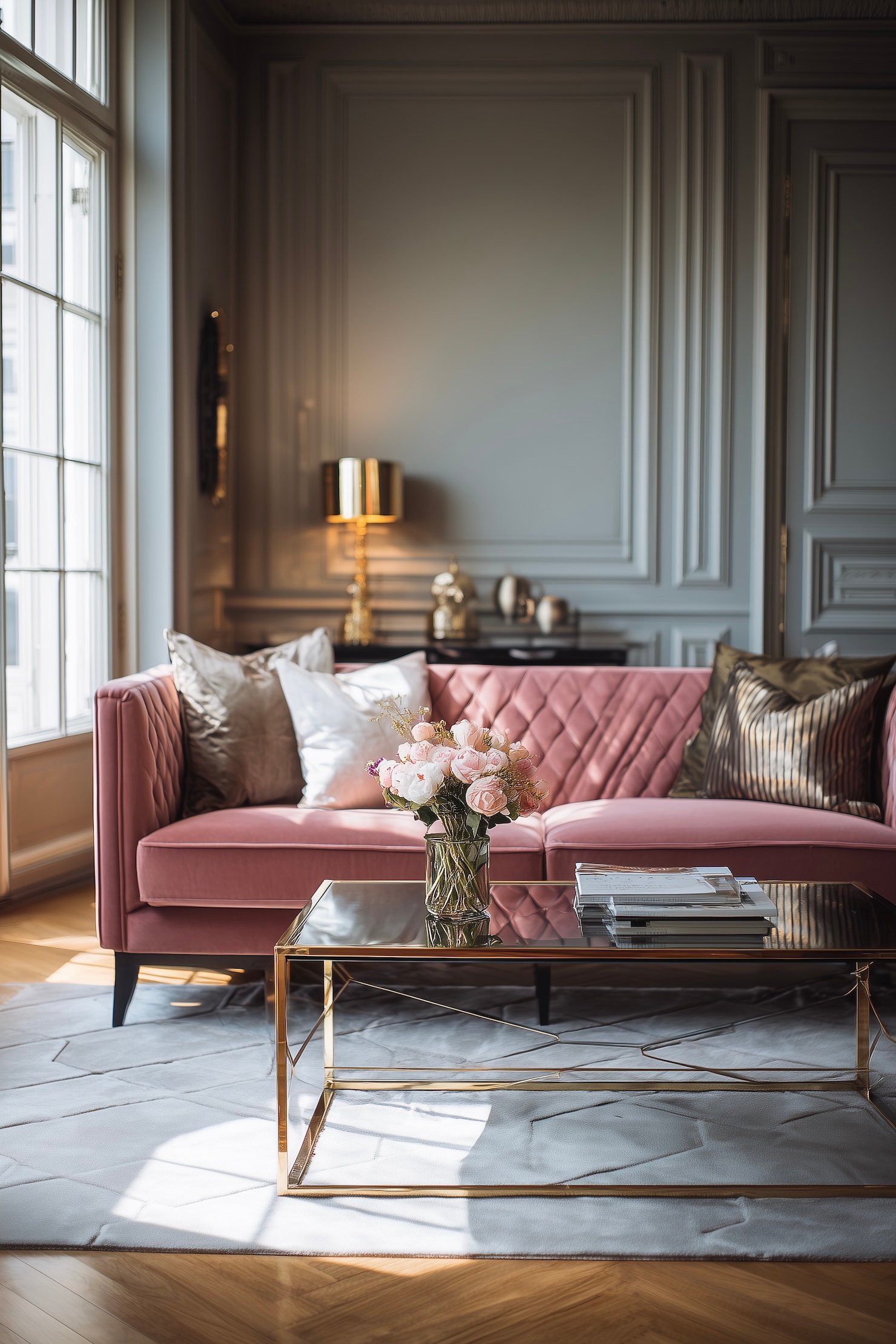 comment donner style années 20 30 appartement parisien canapé rose