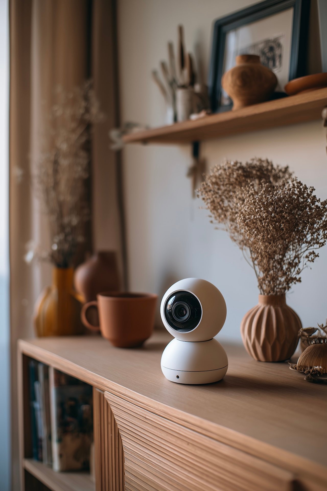 mini caméra de surveillance-ronde-design