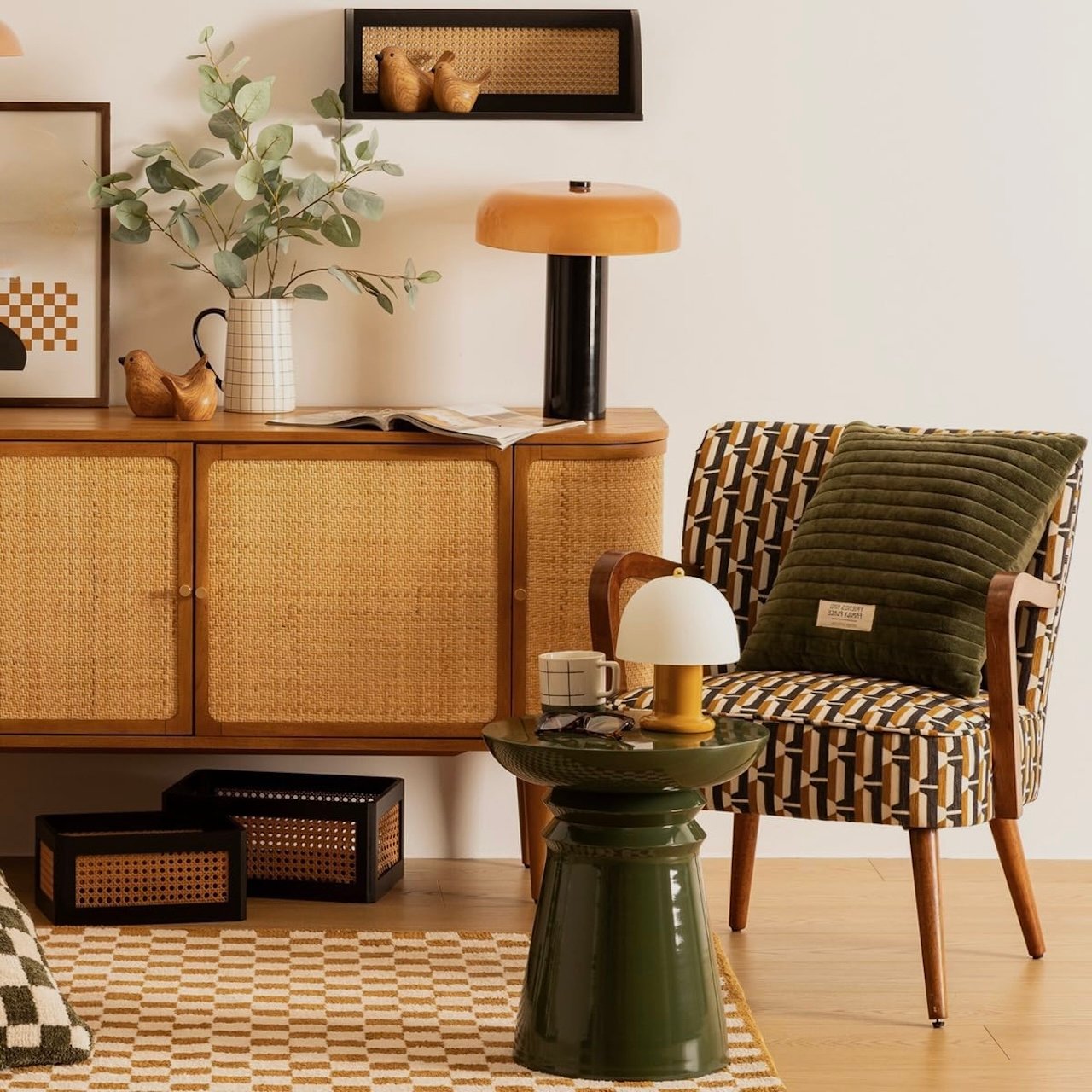 mobilier moderne inspiration années 60 salon pas cher