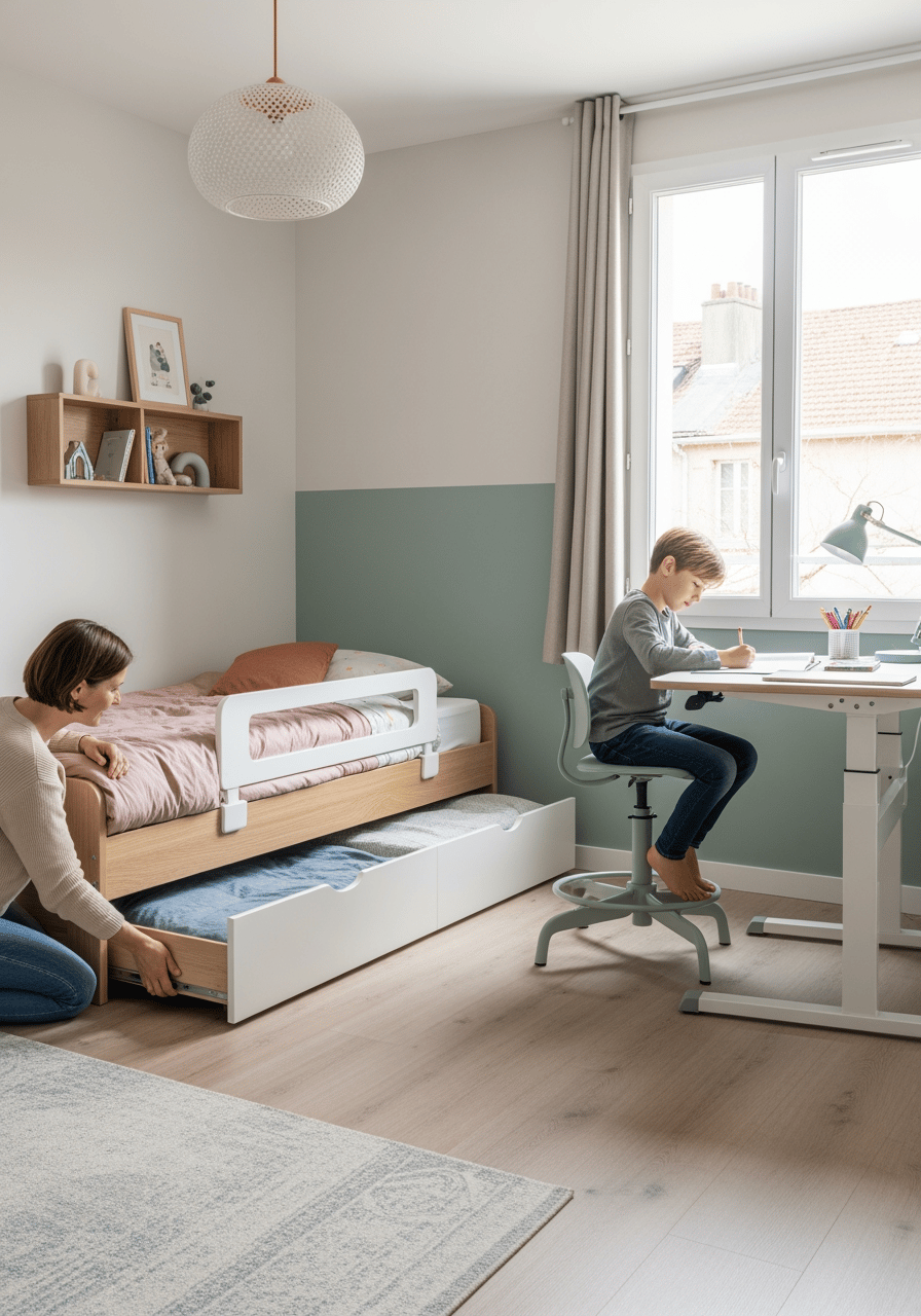 Mobilier modulable pour enfant qui grandit