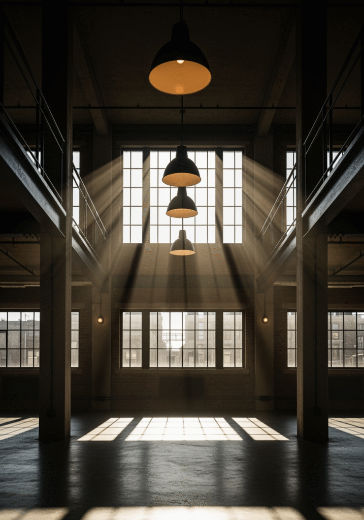 Volumes, lumière et matières : réussir l’esprit loft chez soi