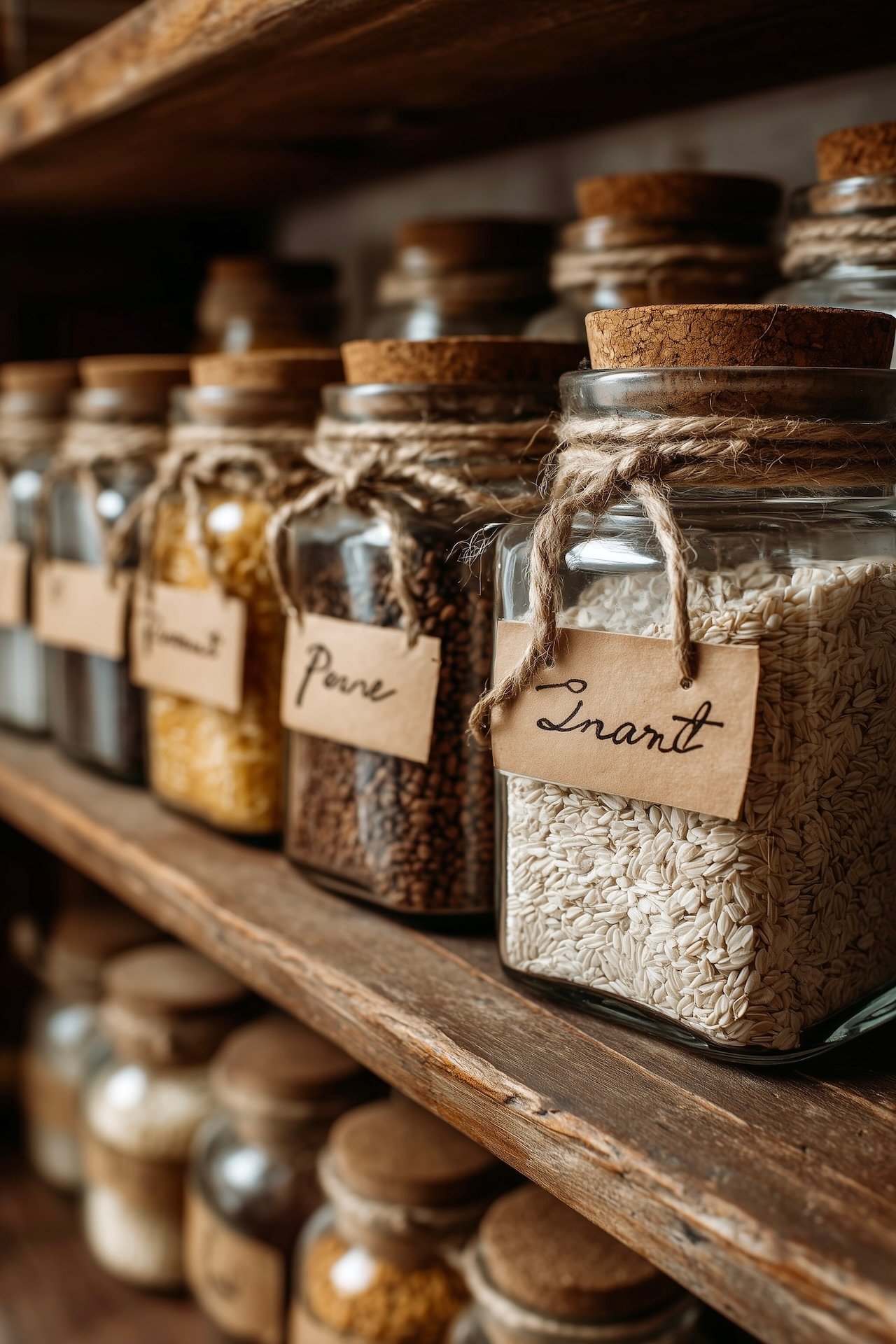 bocal épice rétro étiquette diy déco rapide facile