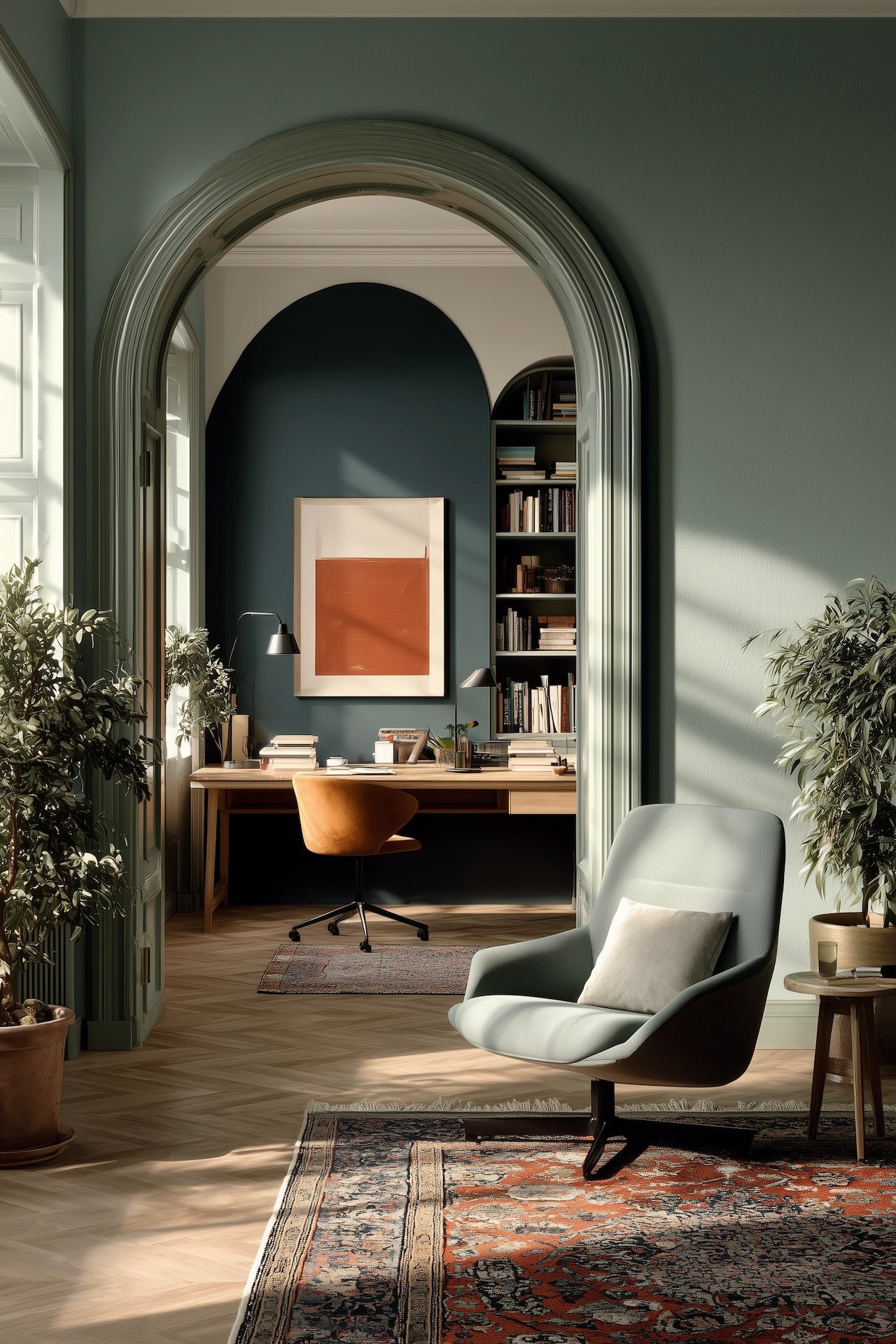 bureau arche verte style maison caractère