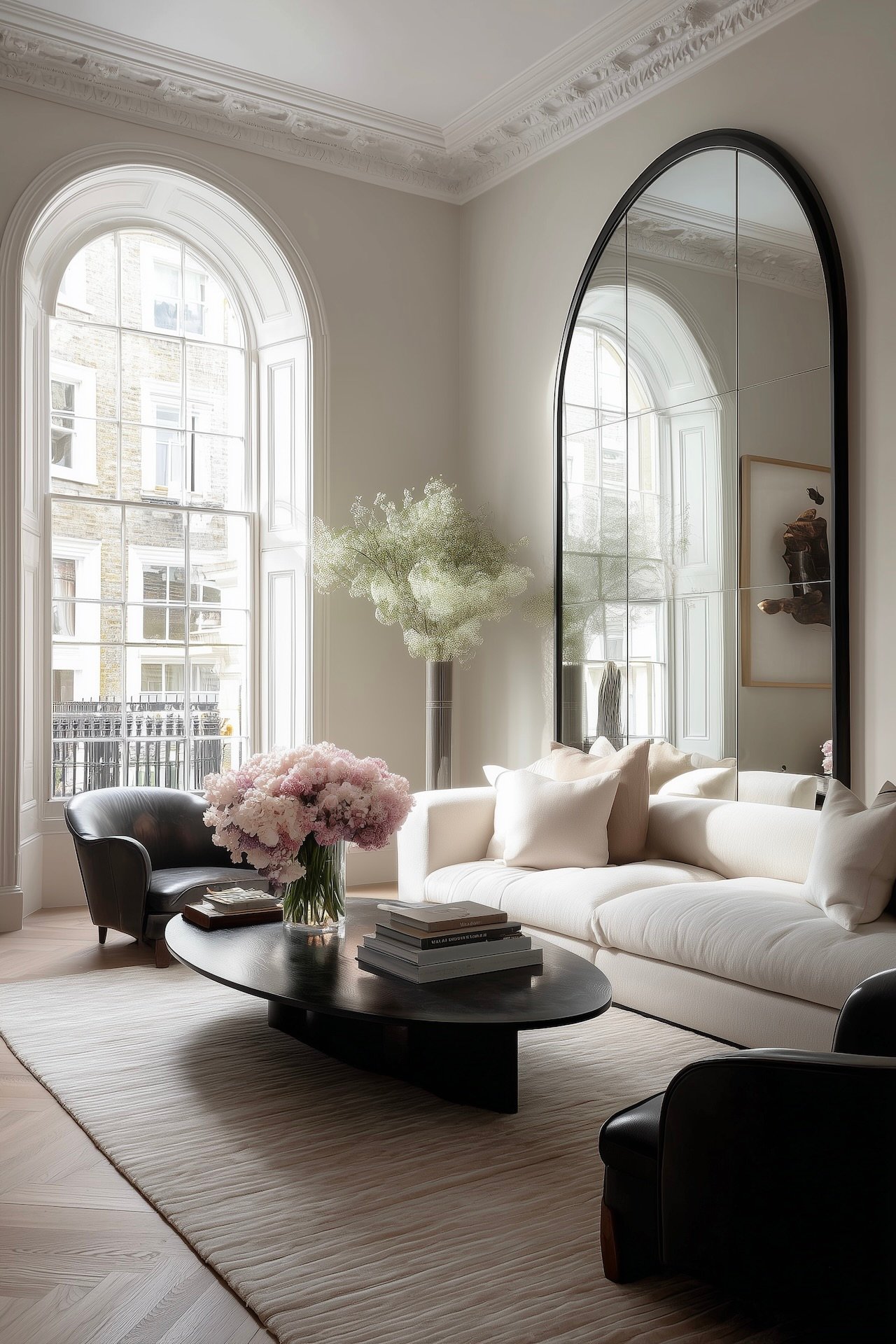 miroir décoration ajuster dimensions volume séjour